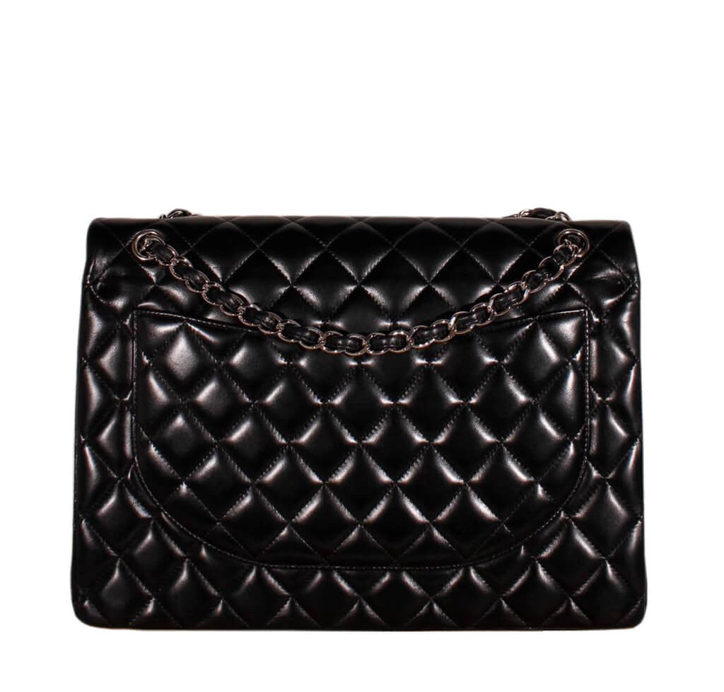 Chanel 2.55 Maxi Jumbo XL Double Flap Bag Black、mySite、garminoutage.com