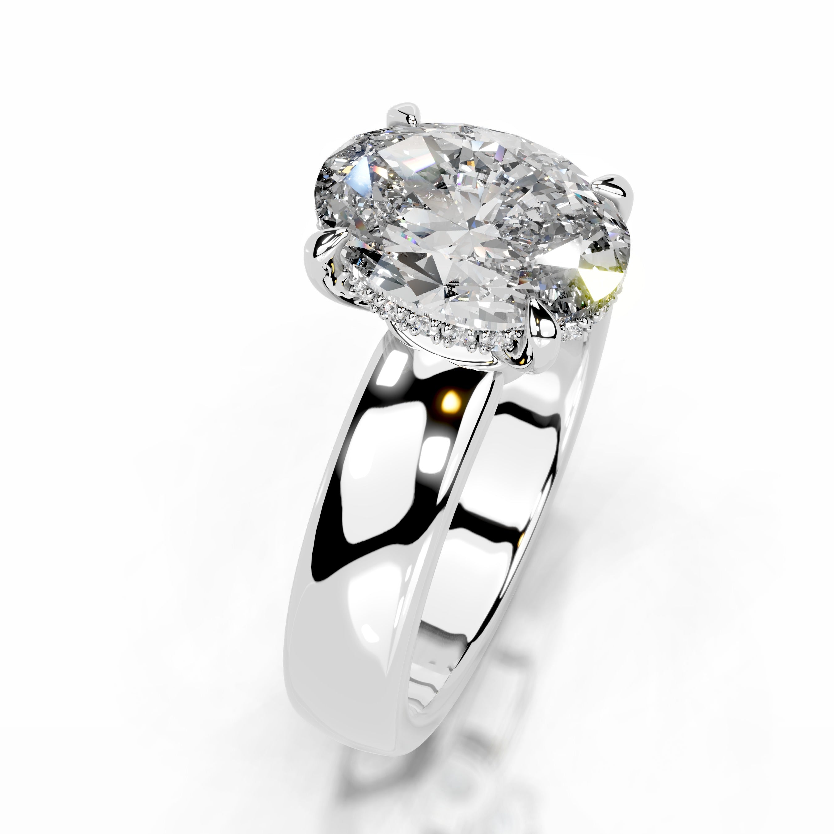 Lux Lab Grown Diamond Ring - 18K White Gold、mySite、hinf8tx79