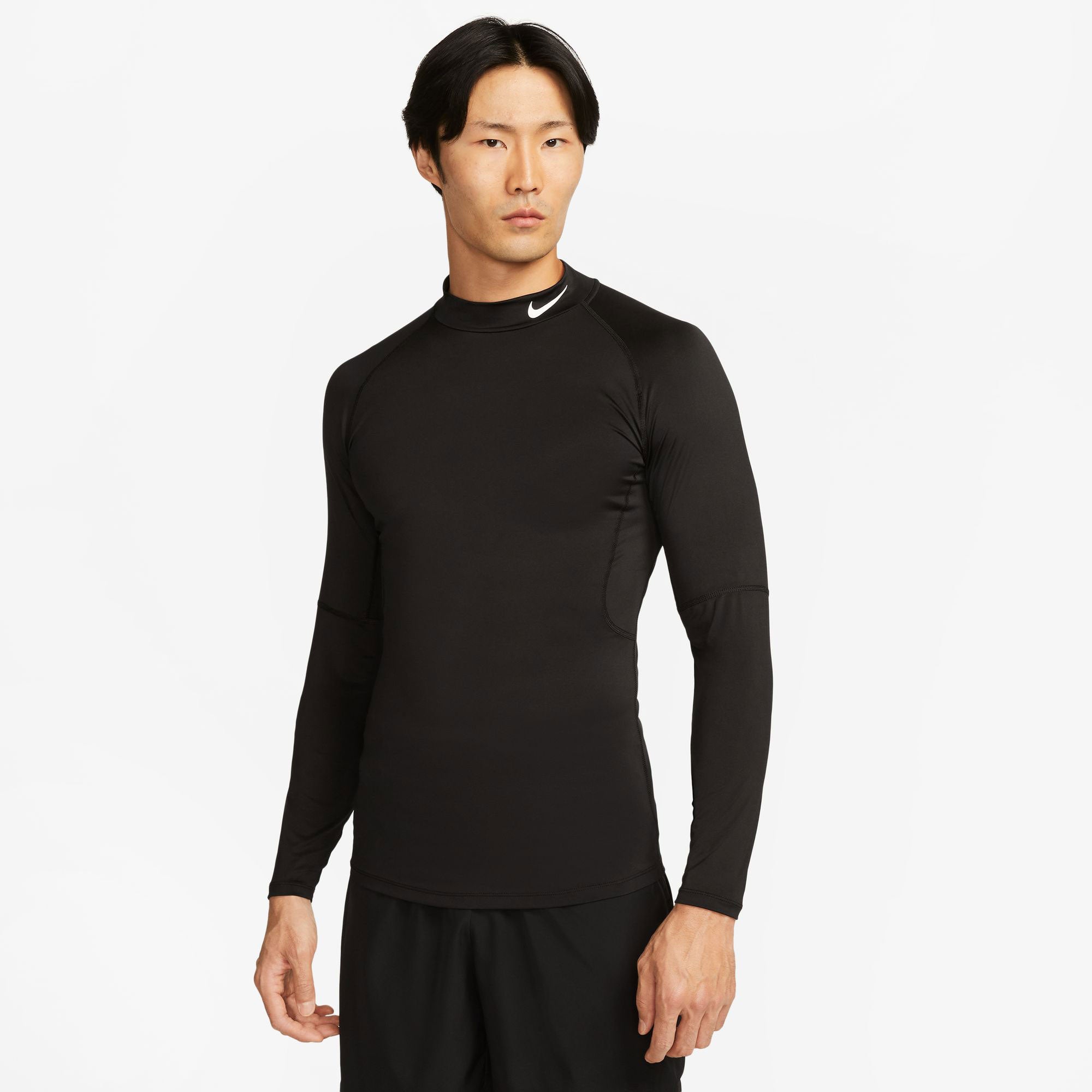 Nike Pro Men's Dri-FIT Mock-Neck Long-Sleeve Training Shirt、mySite、neckold