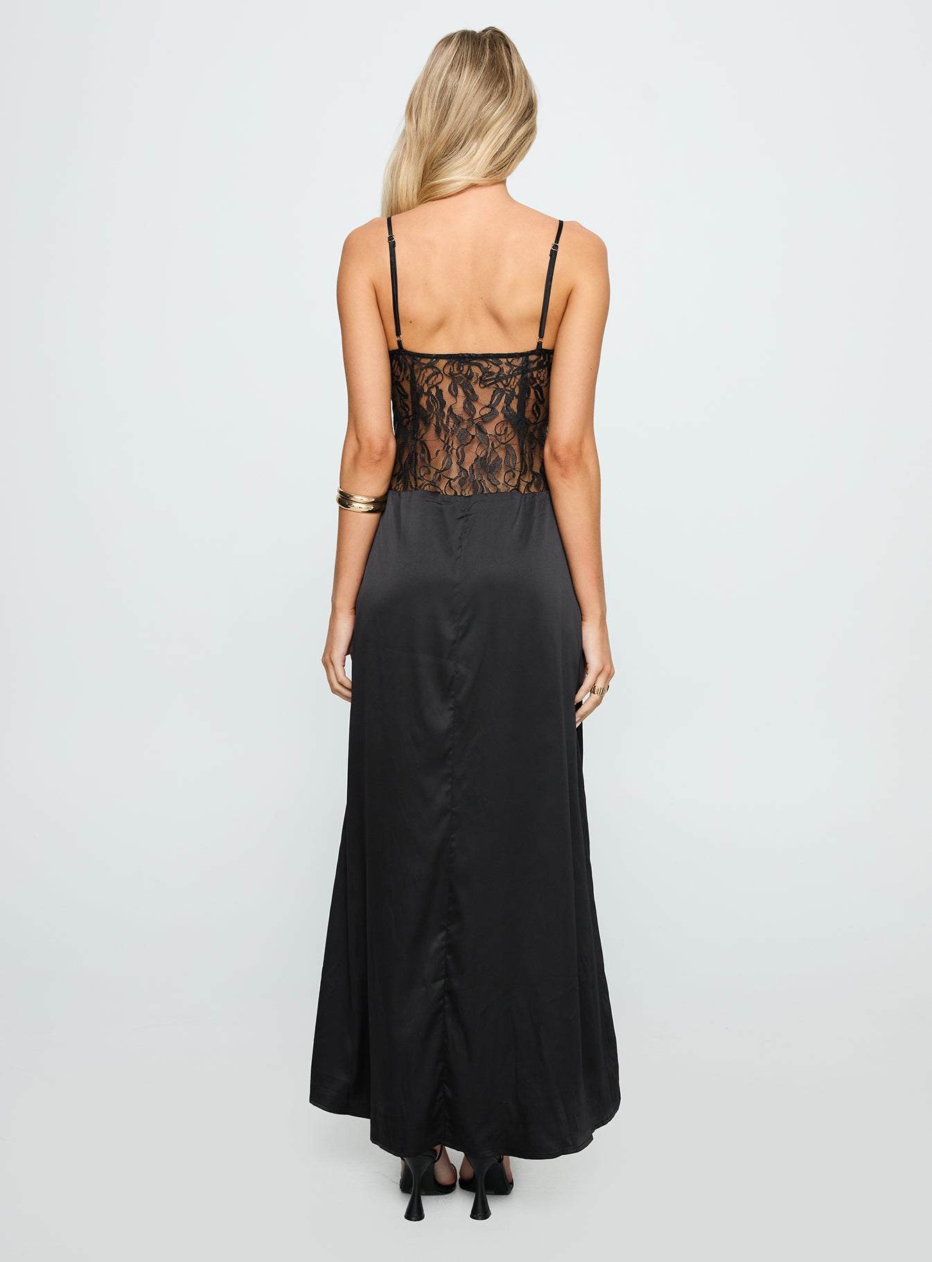 Captivate Lace Maxi Dress Black、mySite、solidvoid