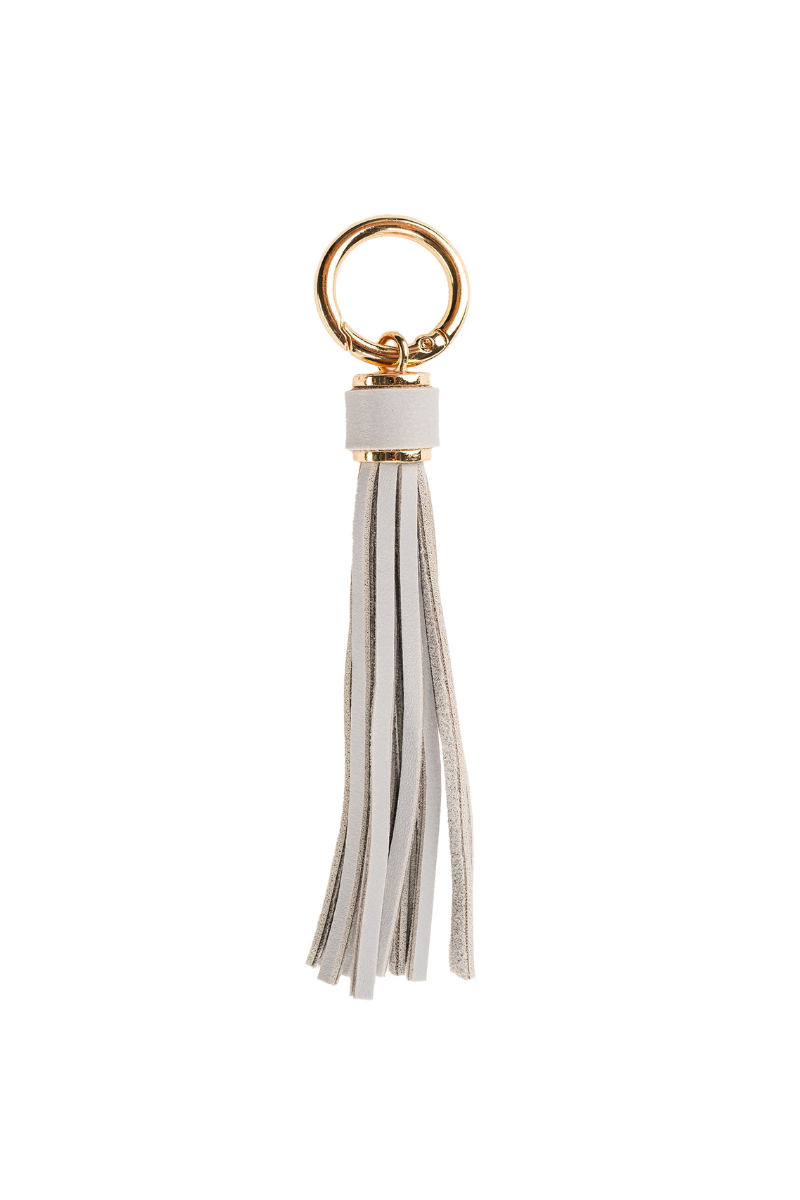 XL Leather Tassel Bag Charm - Gray、mySite、hinf8tx79