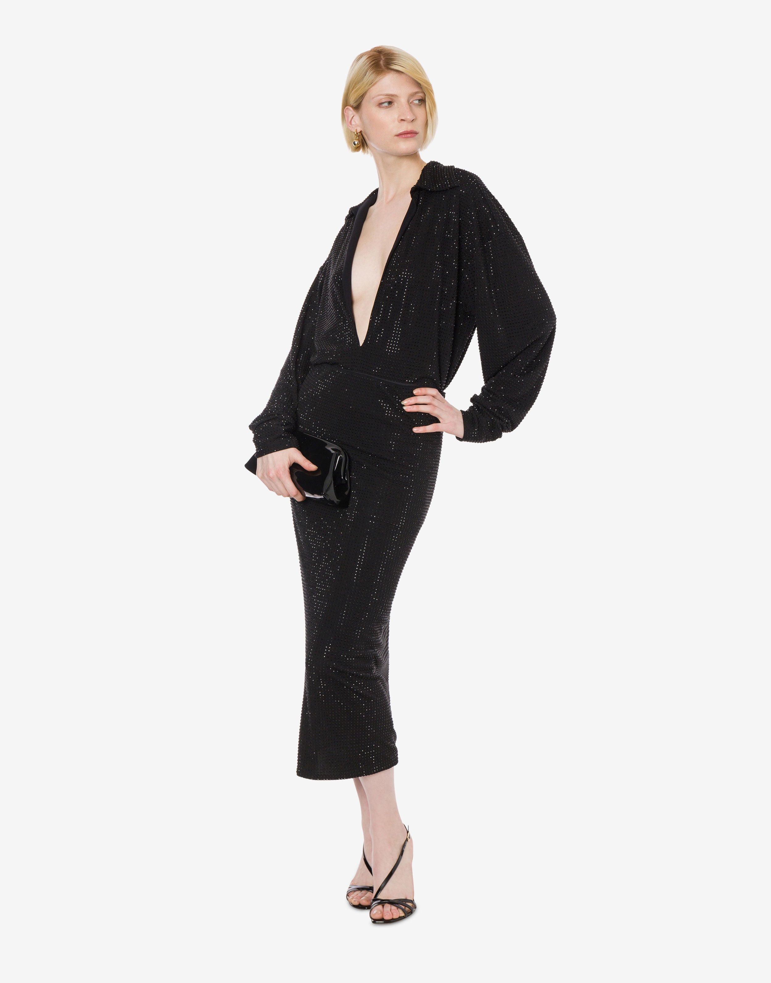 Blusa in jersey con strass、mySite、aoinhome