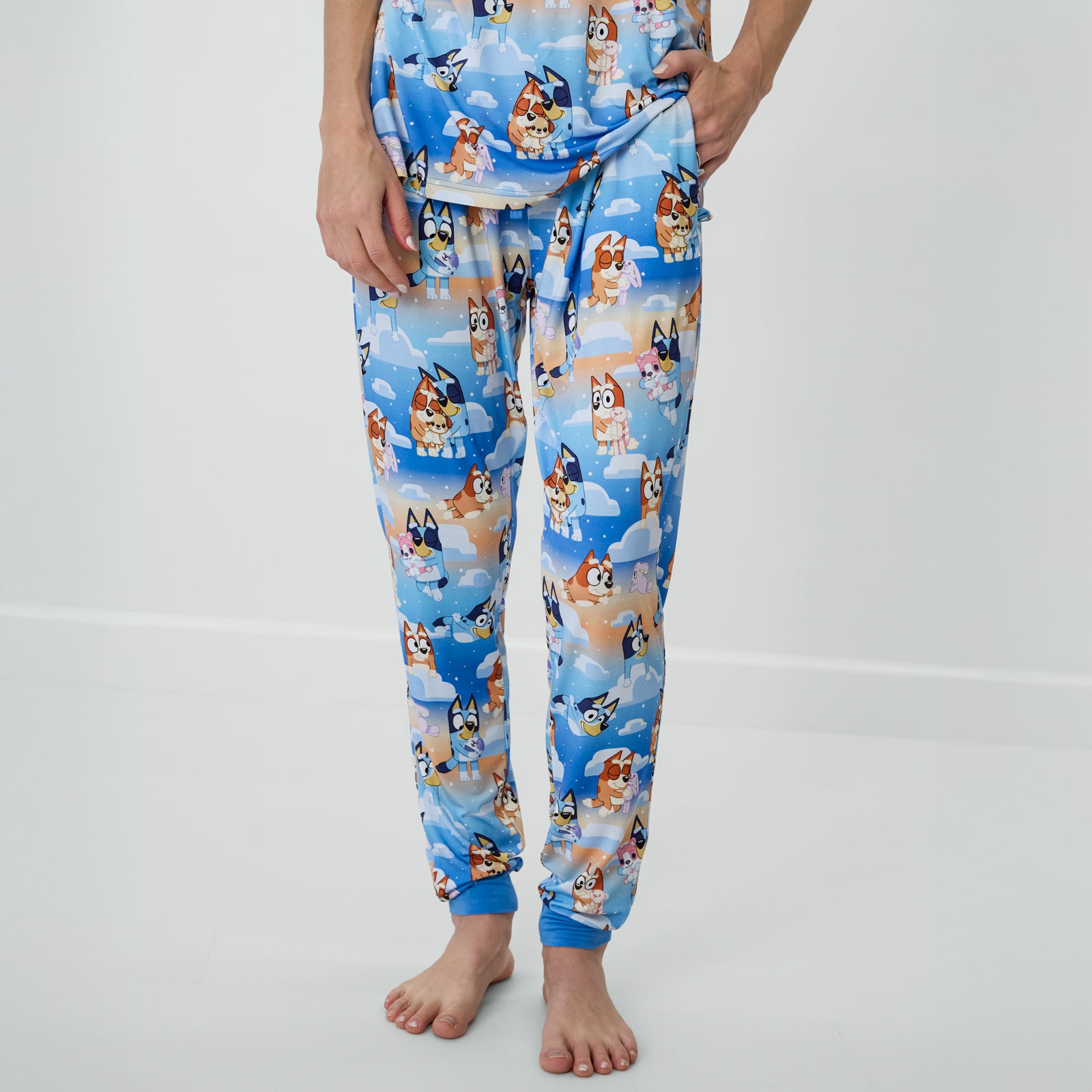  Bluey Blue Sleepytime Women's Pajama Pants、mySite、layawaytickets
