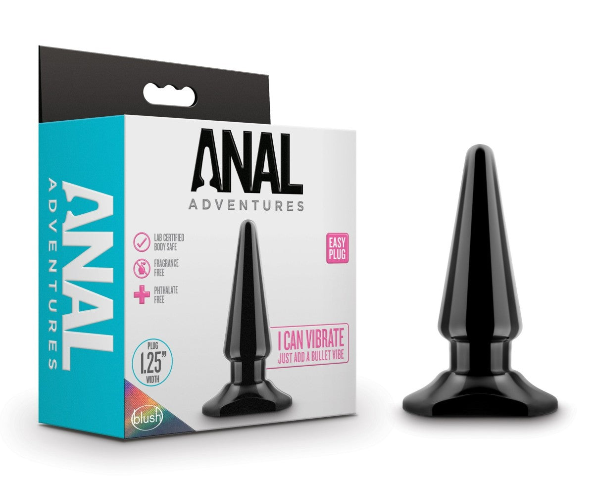 Anal Adventures By Blush® | Easy Black 4-Inch Anal Plug、mySite、bottomscart