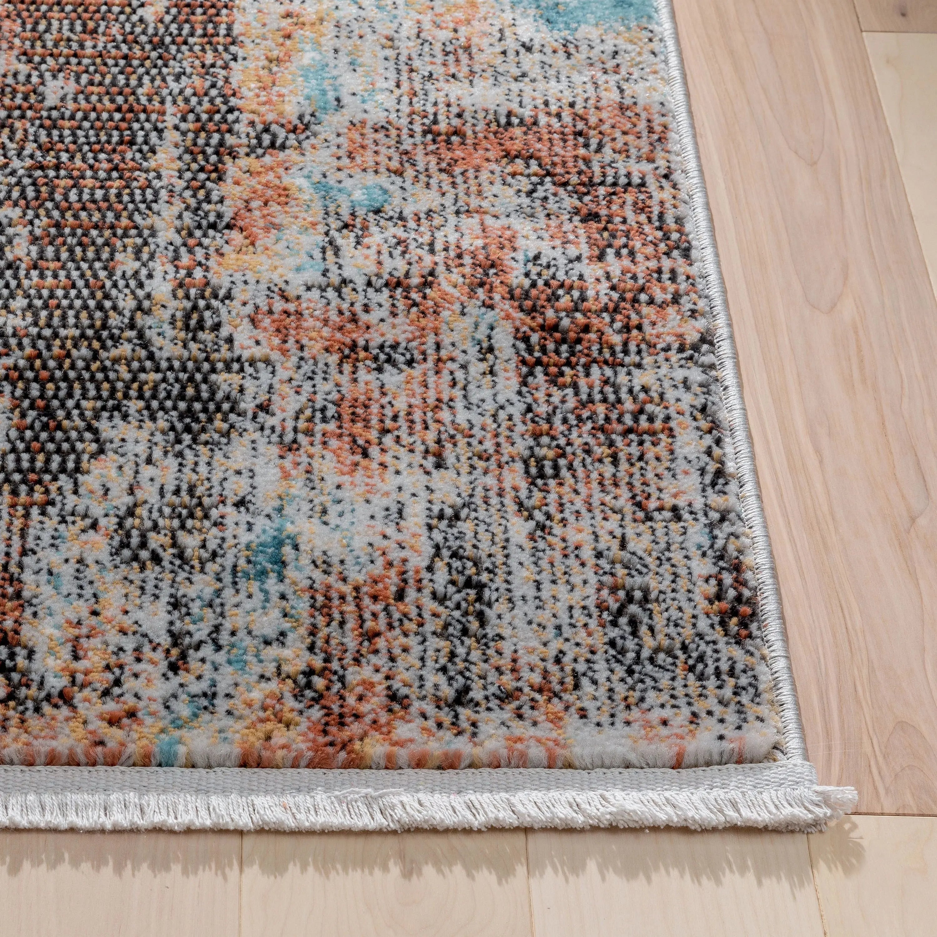 Regen Bohemian Modern Abstract Distressed Multi 2'3 x 7'3 Runner Rug、mySite、gigharbornorthrealestate