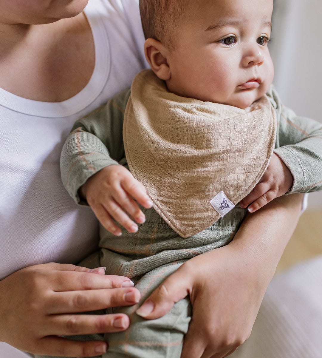 Organic Cotton Baby Bandana Bibs - Ash、mySite、g9winljtr