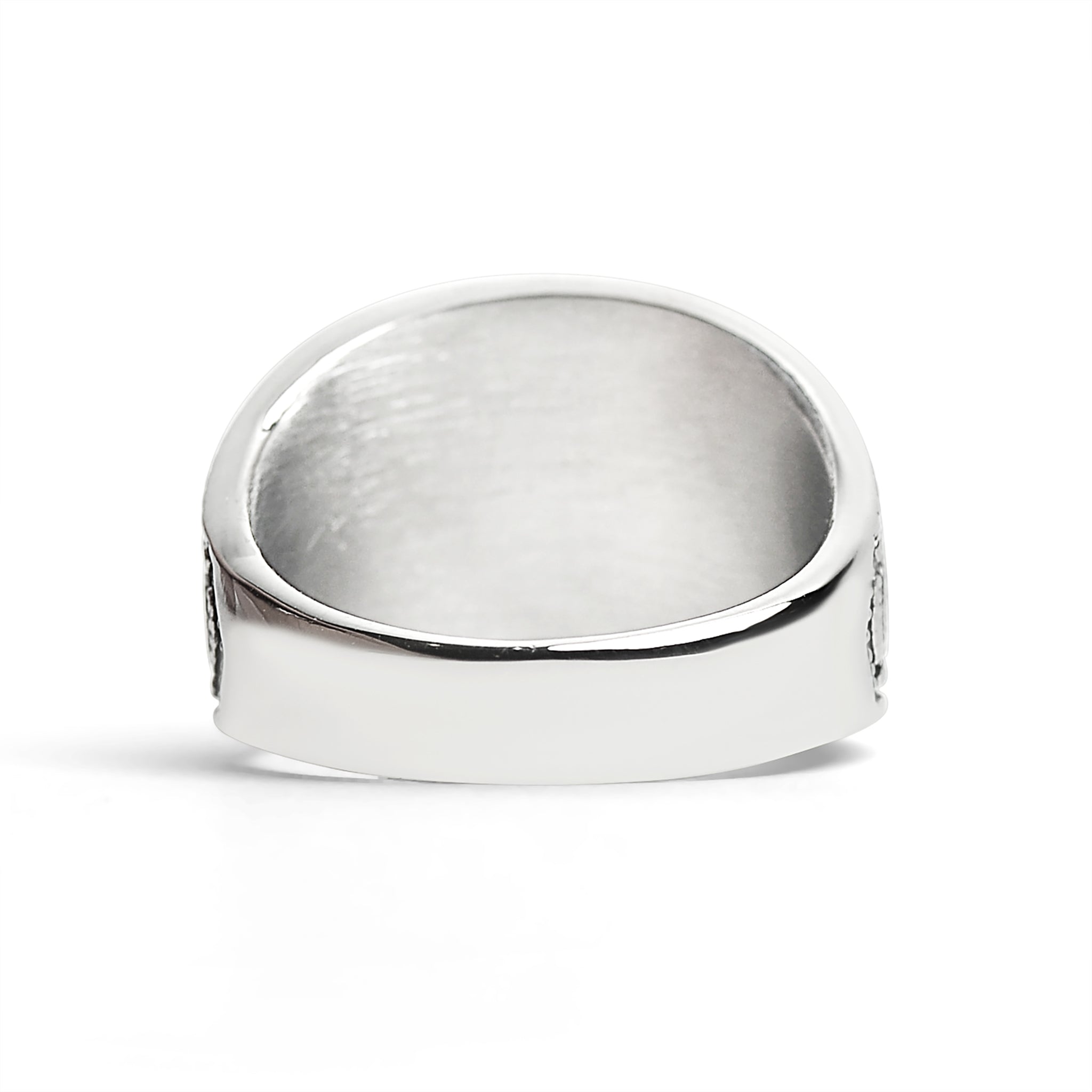 United States Navy Dark Blue Center Stone Stainless Steel Women's Ring / MCR4103、mySite、dreamappss