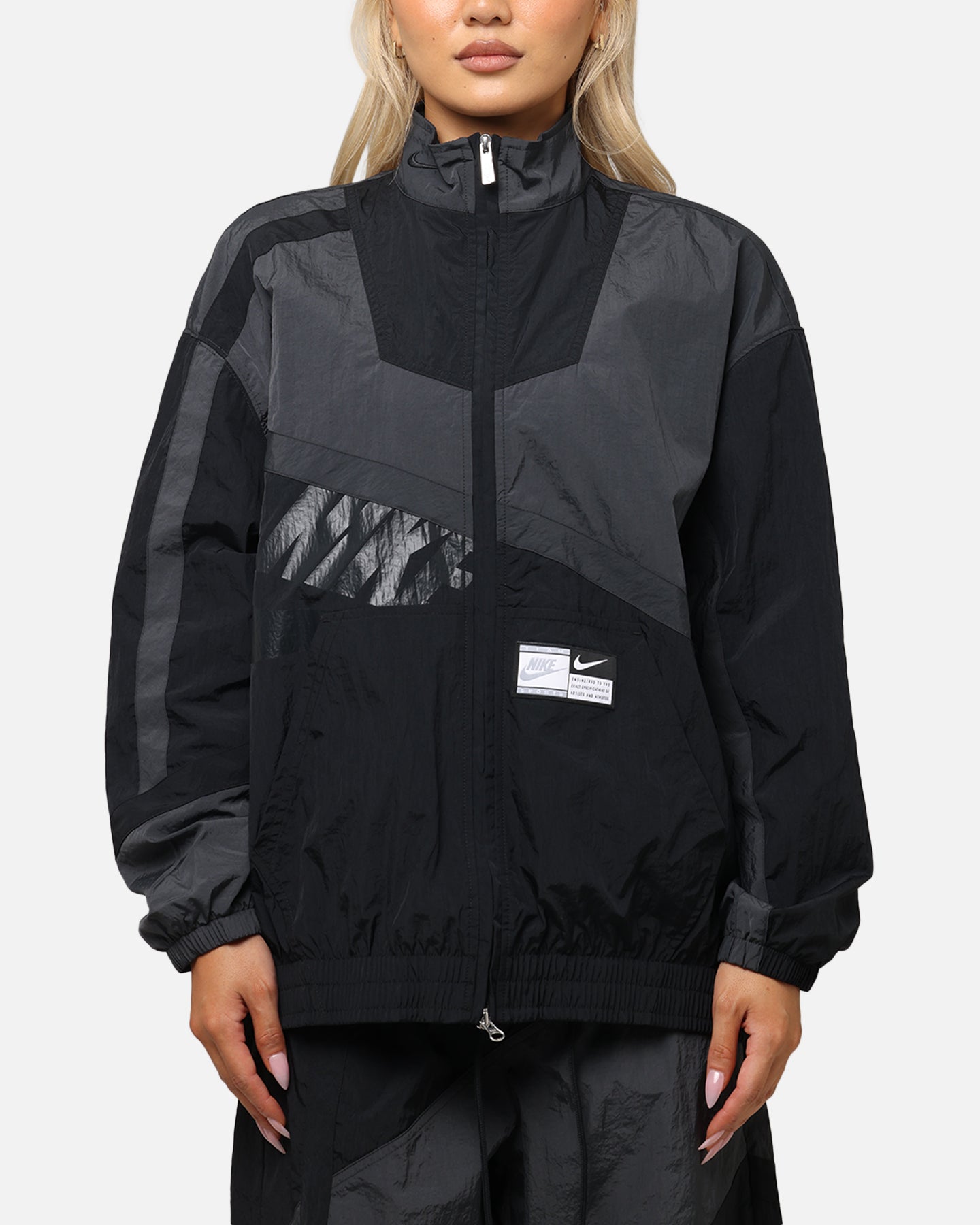 Nike Women's Oversized Street Woven Jacket Anthracite/Black、mySite、zt4zffjzw