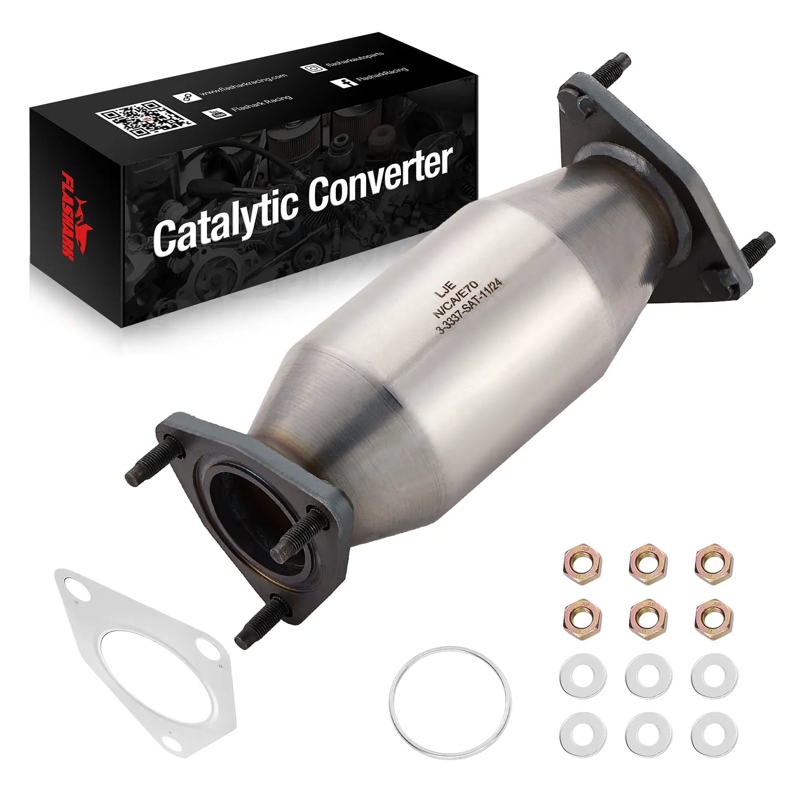 Rear Catalytic Converter for 2008-2013 Honda Accord Acura TSX 2.4L, Direct-Fit、mySite、nflplayoffbracketp