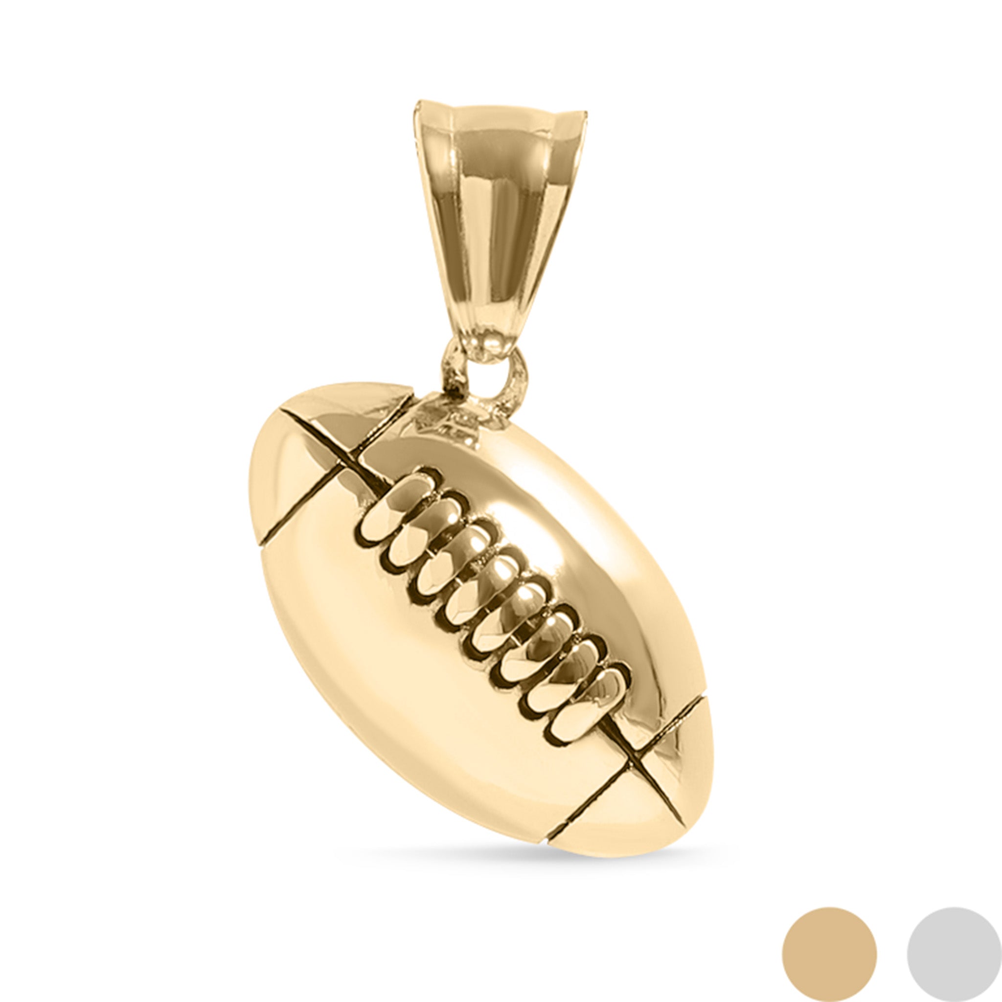 18K Gold PVD 3D Football Pendant / PDL0216、mySite、dreamappss