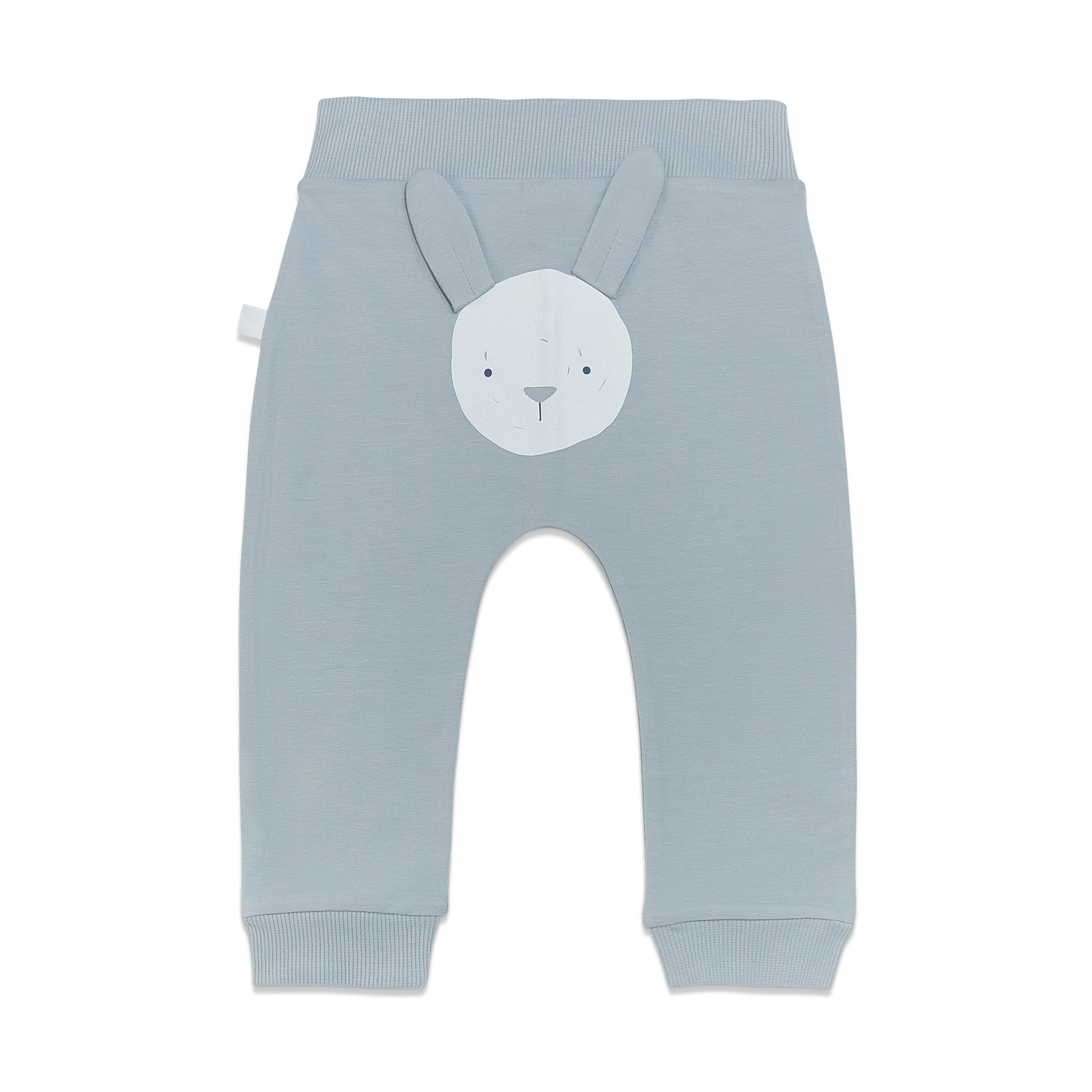RETIRED - Organic Long Sleeve Bunny Pant Set - Pearl Blue、mySite、g9winljtr