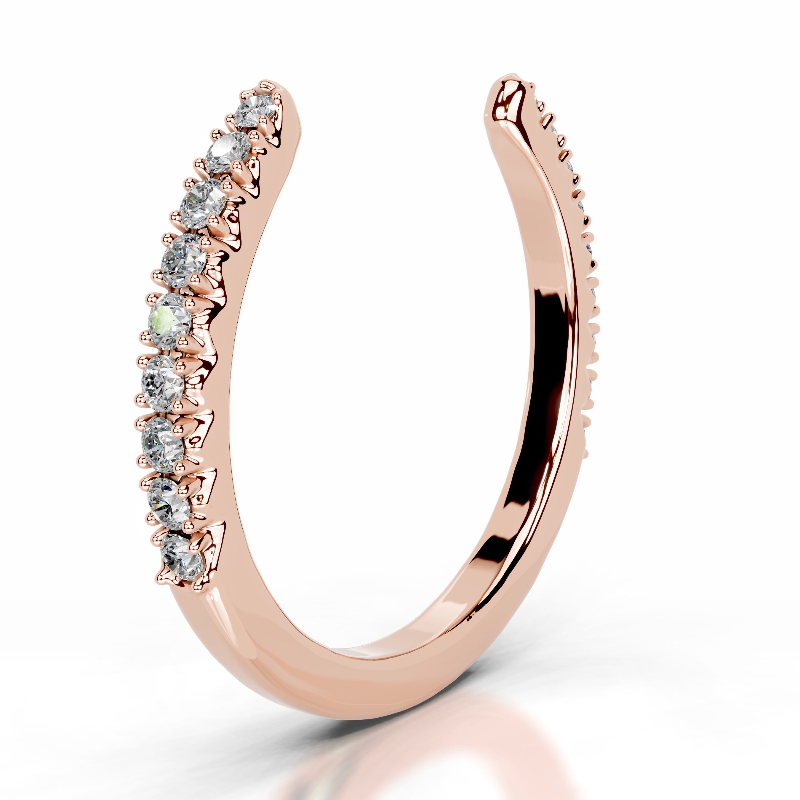 Himari Diamond Wedding band - 14K Rose Gold、mySite、hinf8tx79
