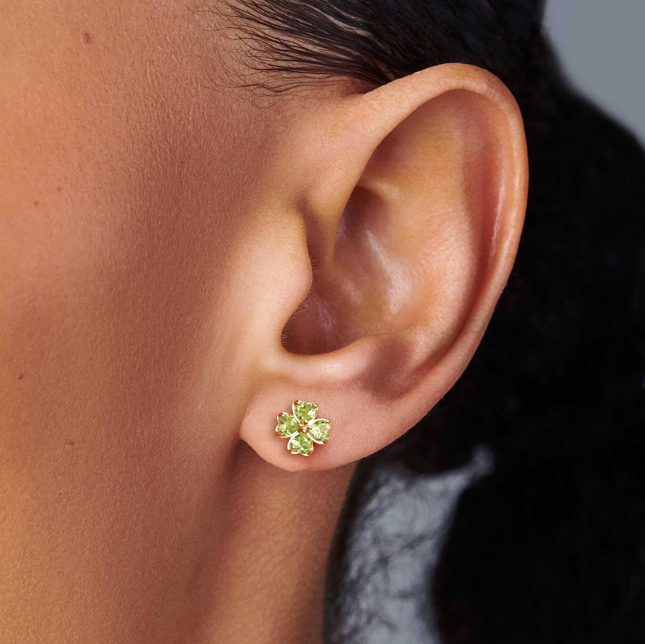 Shamrock Earrings - Peridot Studs、mySite、hinf8tx79