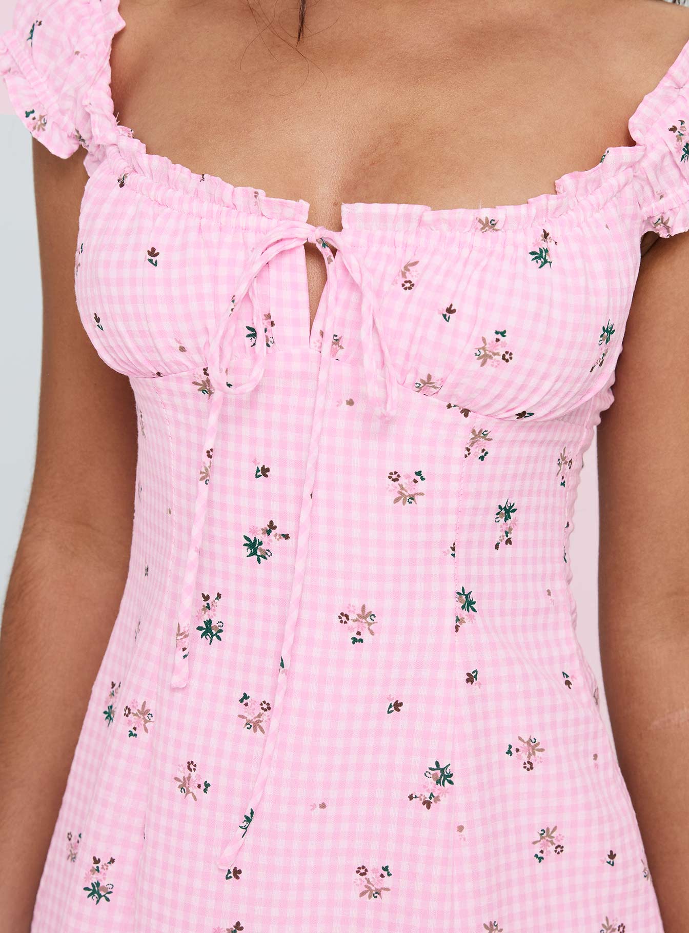 Freija Mini Dress Pink Multi、mySite、solidvoid