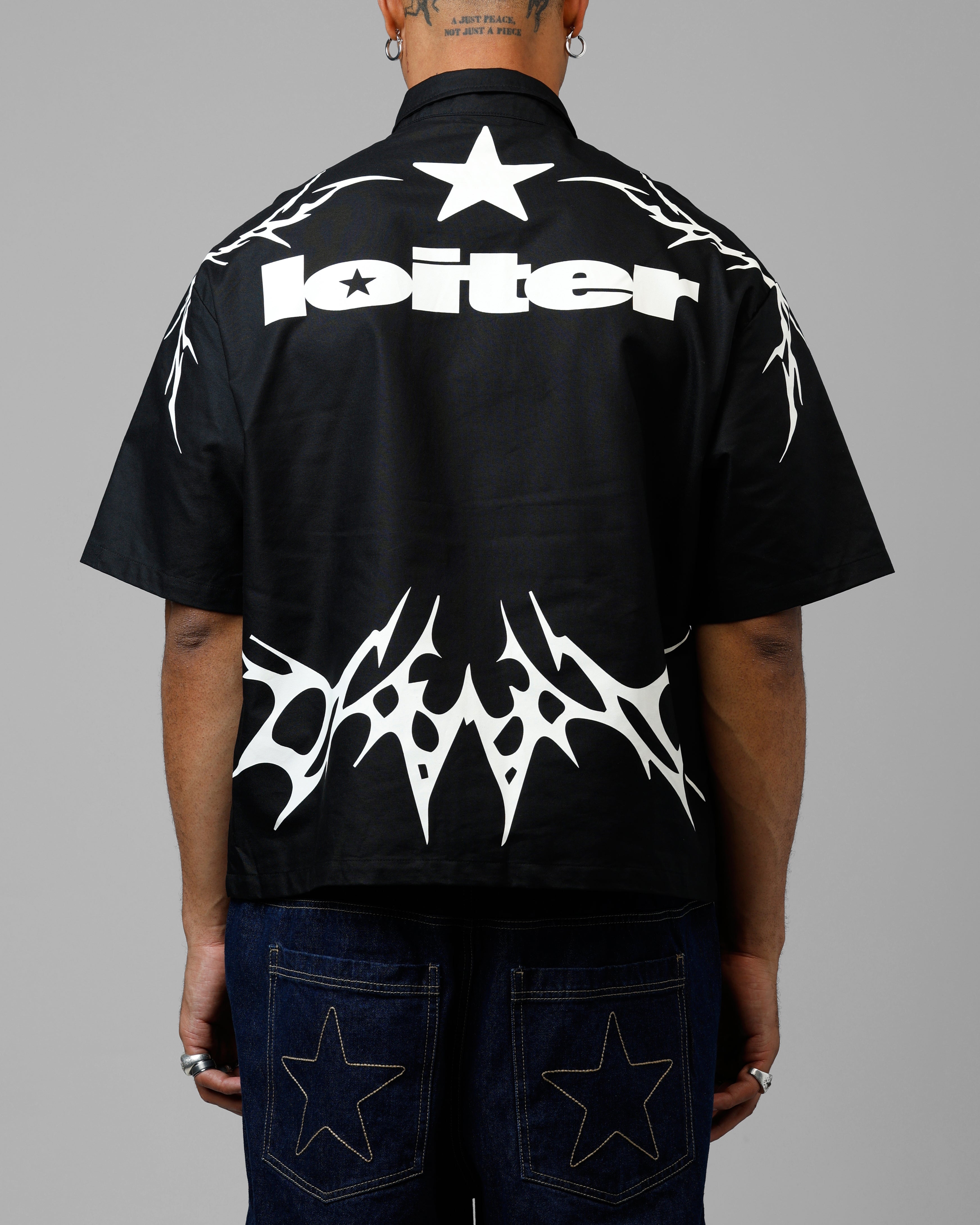 Loiter Cyber Zip V2 T-Shirt Black、mySite、zt4zffjzw
