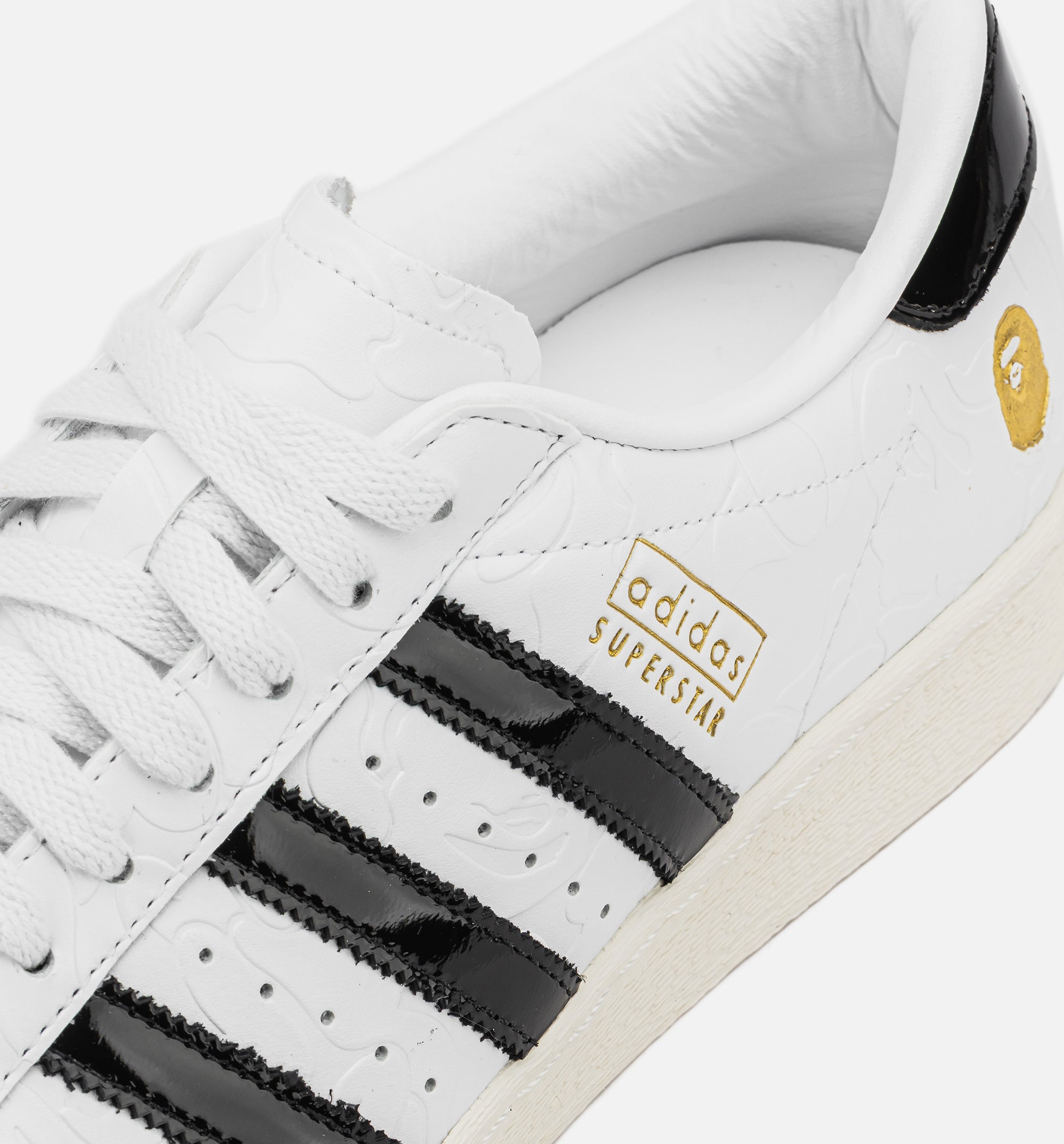 Bape x Adidas Superstar Vintage Mens Lifestyle Shoe - White/Black、mySite、dreamappss