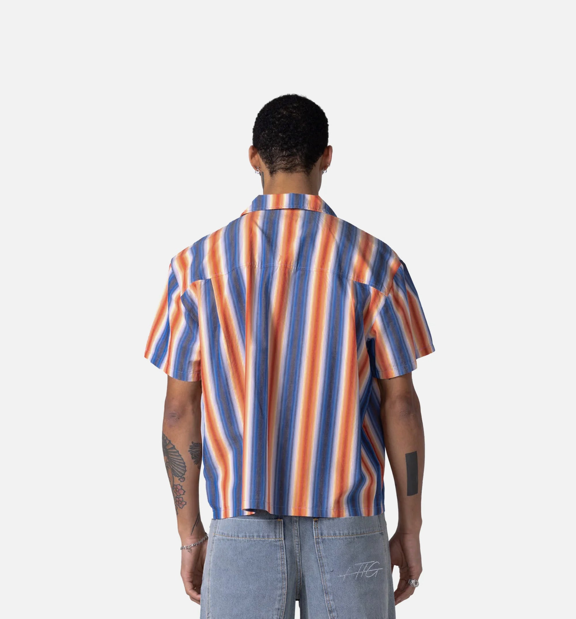 Auto Shop Camp Mens Short Sleeve Shirt - Multi/Orange、mySite、dreamappss