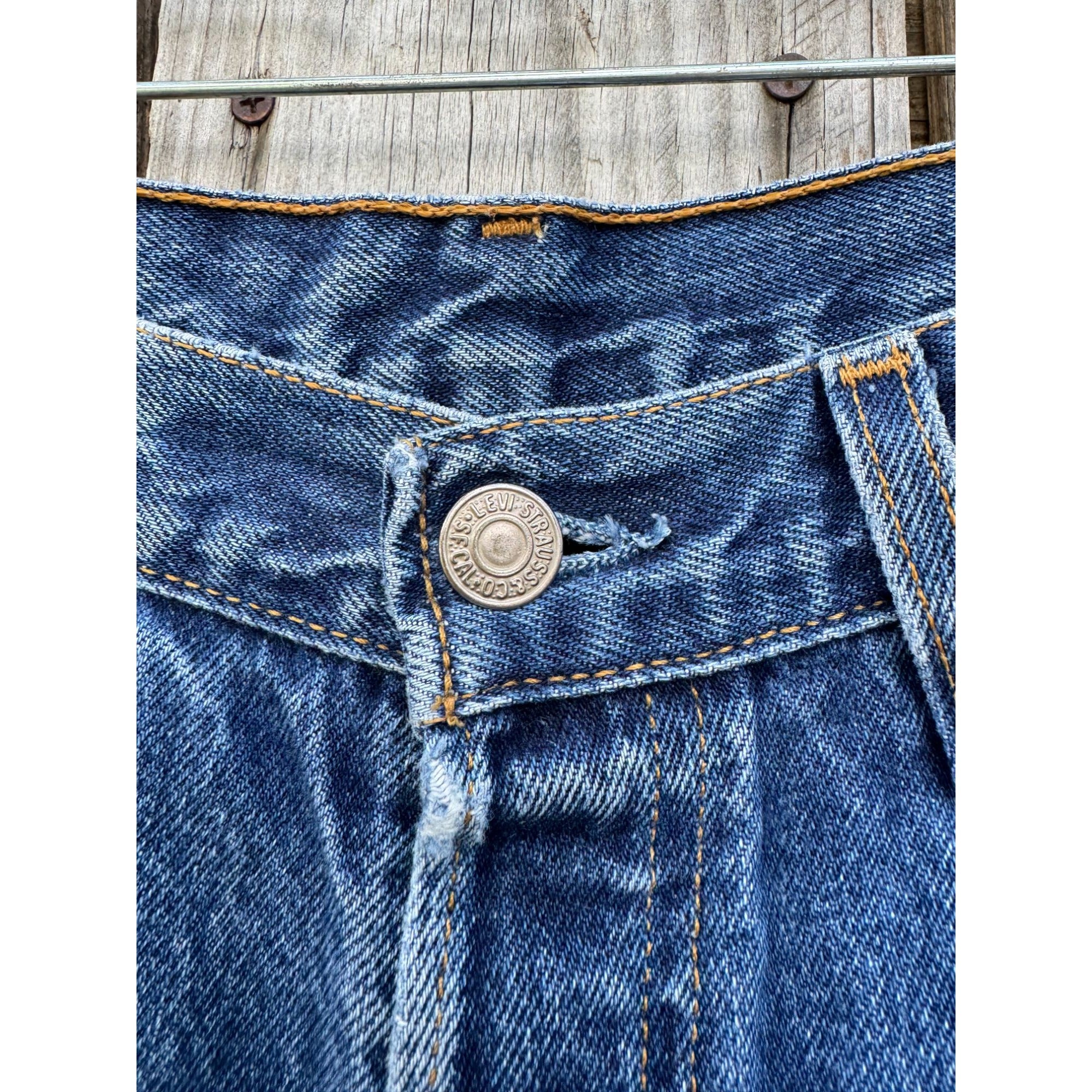 01' Levi's 501 Dark Wash Cut Off Raw Hem Denim Jean Shorts Size 30、mySite、garagedoors4me