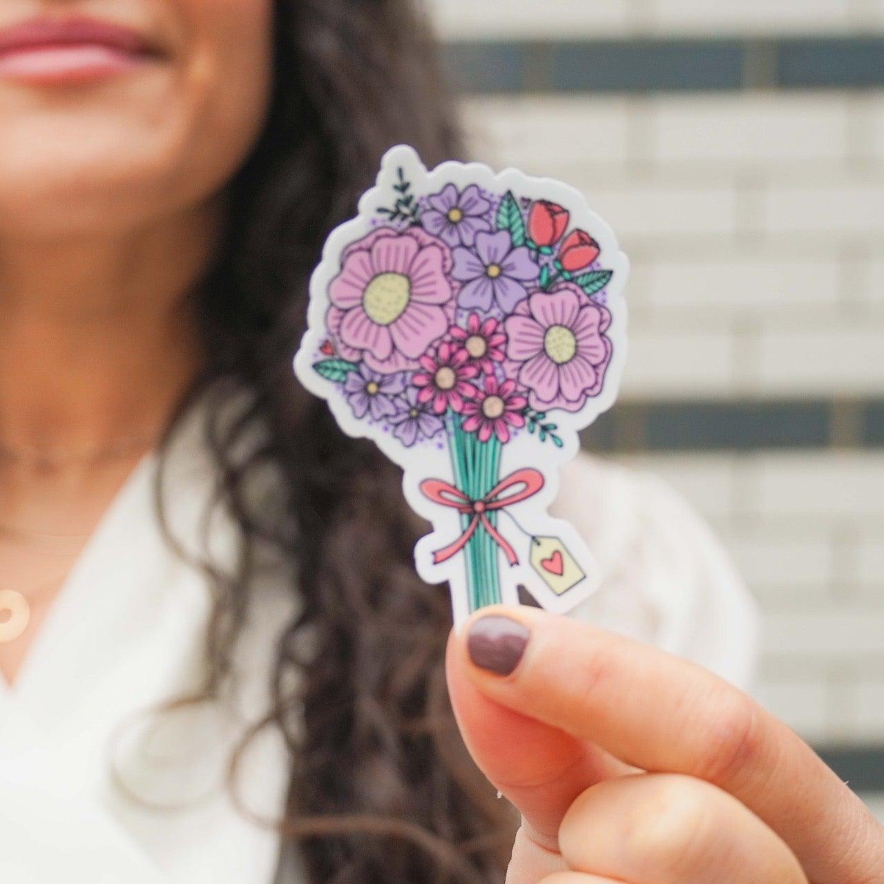  Valentine's Day Flowers Bouquet Sticker、mySite、ghnorth