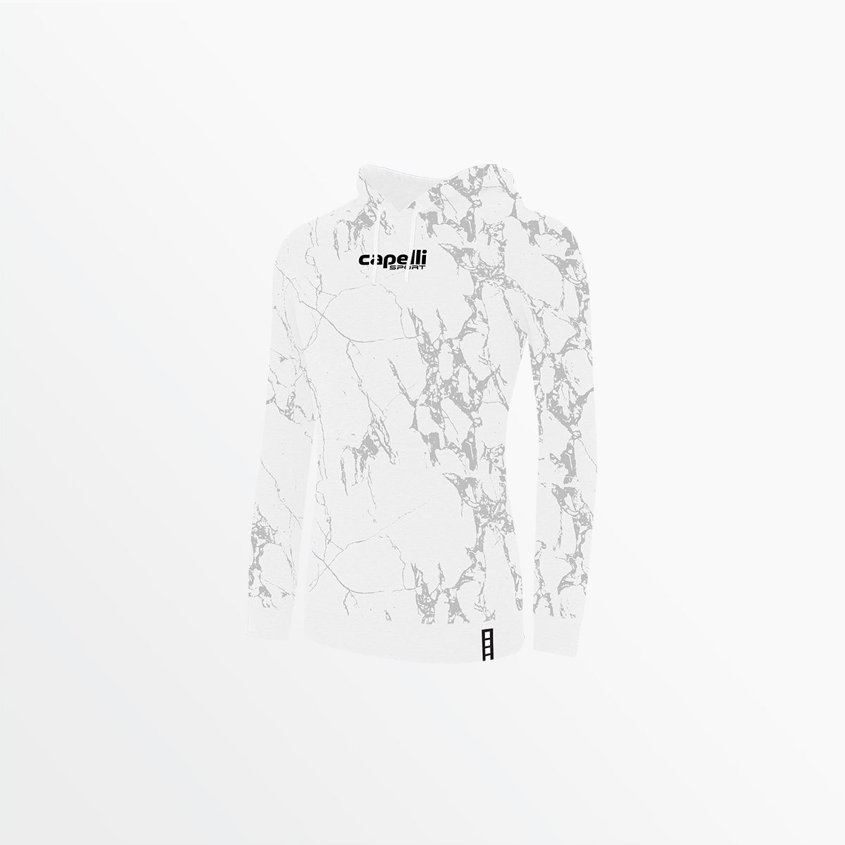 WOMEN'S MARBLE FRENCH TERRY PULLOVER HOODIE