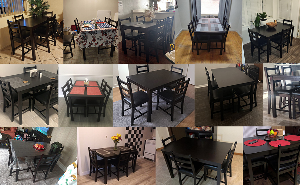 juego de comedor 4 sillas y mesa