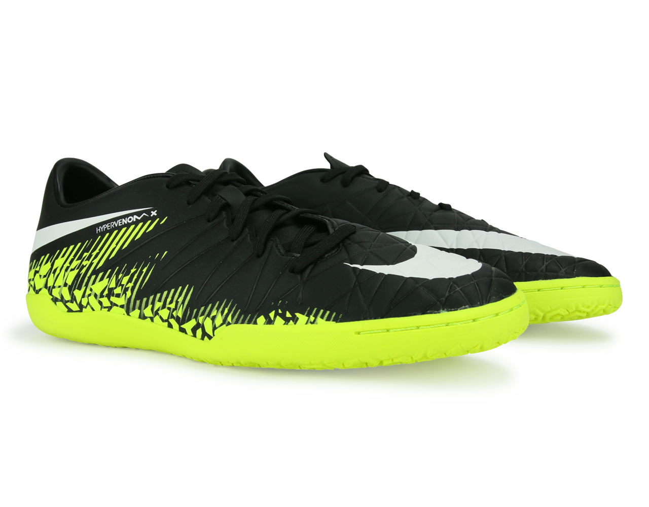 Nike Men's Hypervenom Phelon Indoor Soccer Shoes Black/White/Volt、mySite、bottomscart