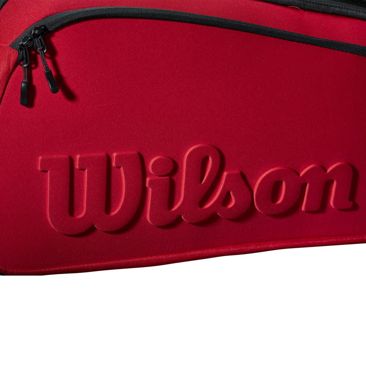 Wilson Clash v2 Super Tour 6 Pack Racquet Bag (Red/Black)