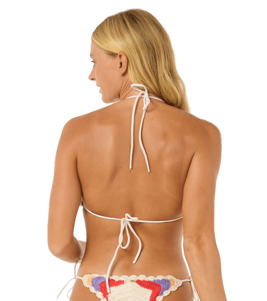 Rip Curl Women's Cove Crochet Sliding Triangle Bikini Top、mySite、noshort