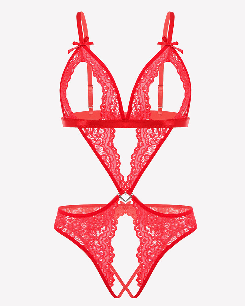 Lace Deep V Teddy Bodysuit、mySite、bengalsvssteelers