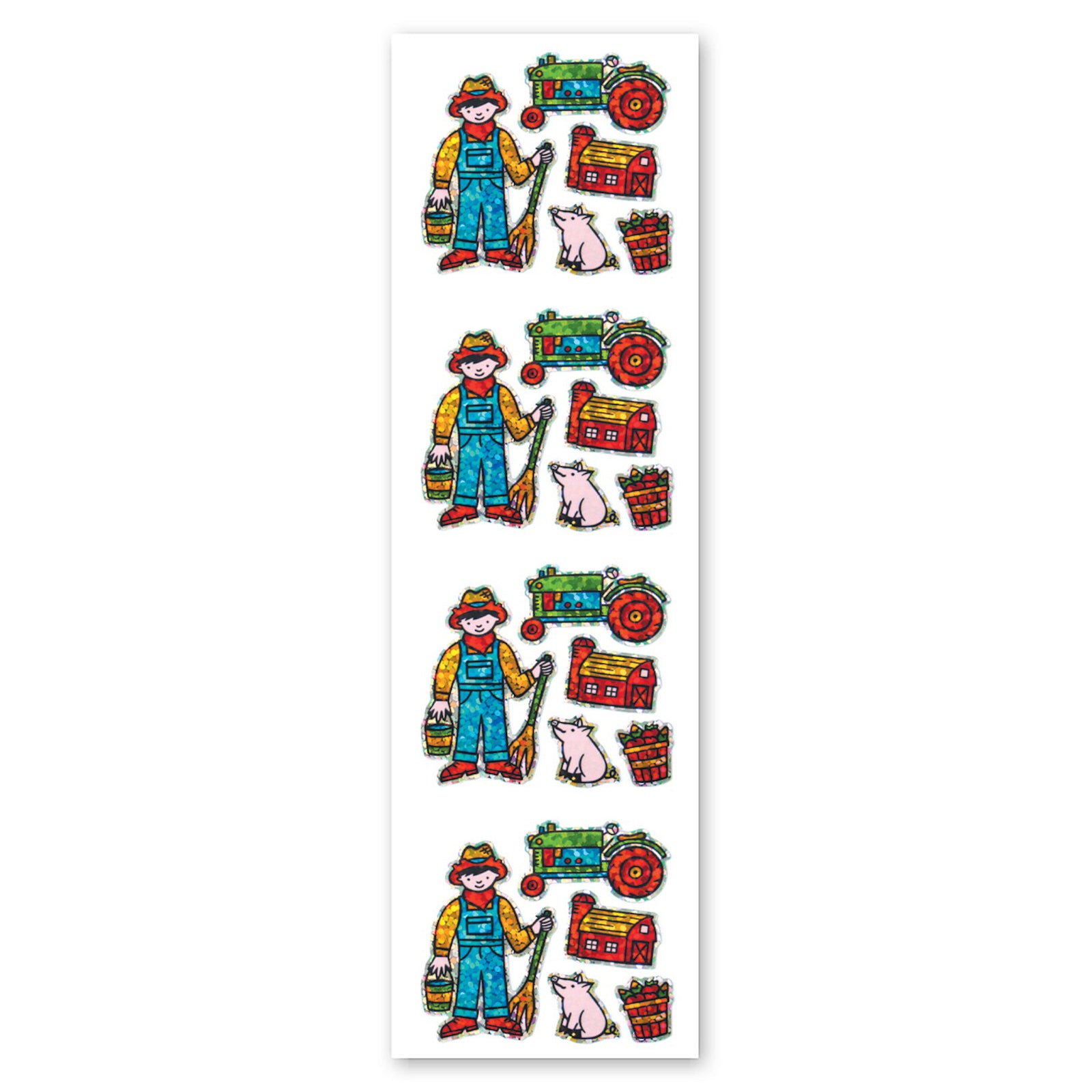  Farmer Sparkly Prismatic Stickers - Packaged、mySite、ghnorth