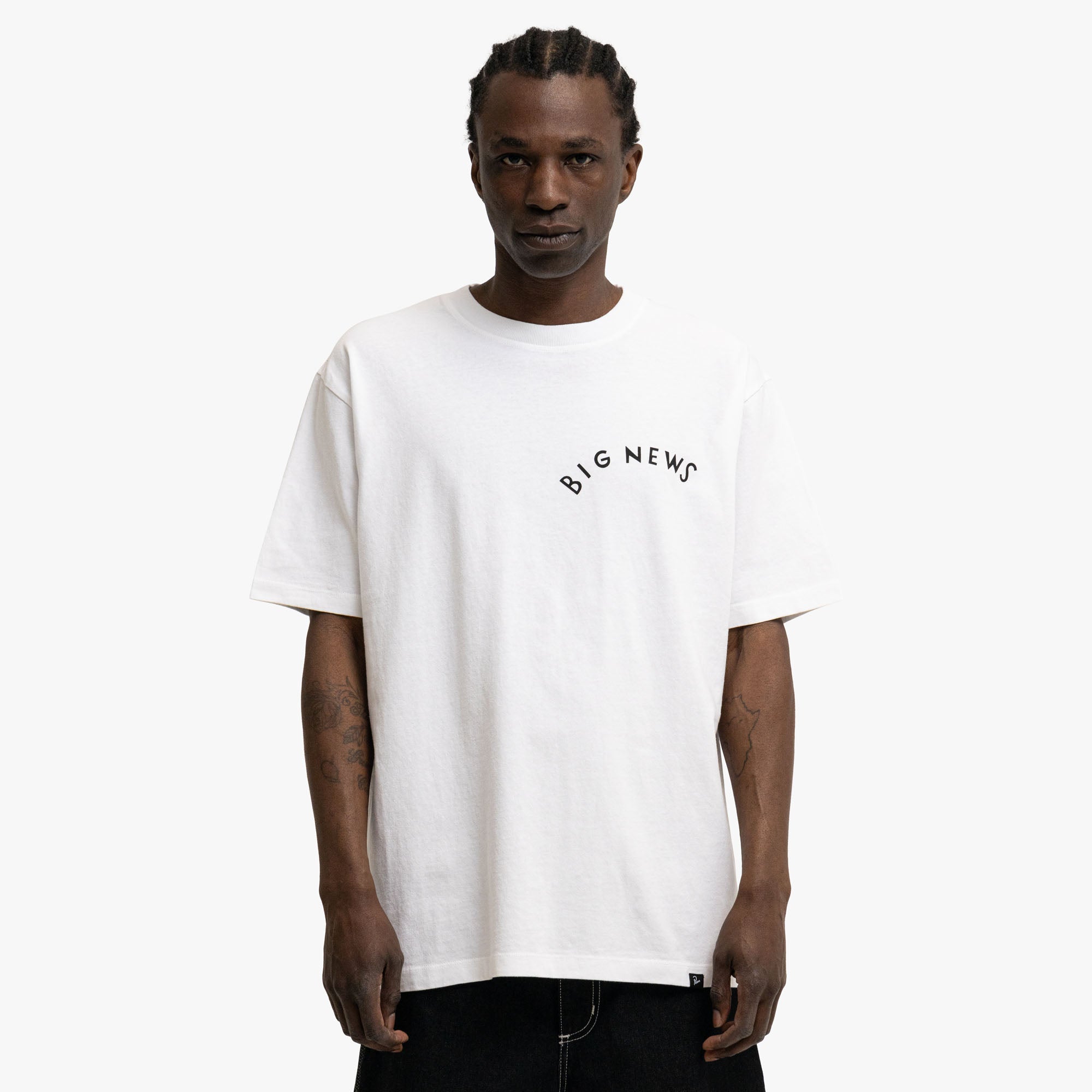  by Parra Big News T-Shirt White、mySite、merchandisen
