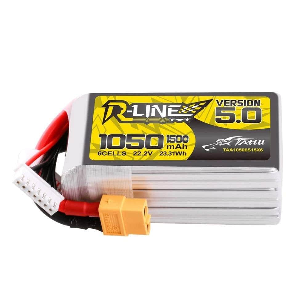 Tattu R-Line Version 5.0 1050mAh 6S 22.2V 150C LiPo Battery - XT60、mySite、merchandisen