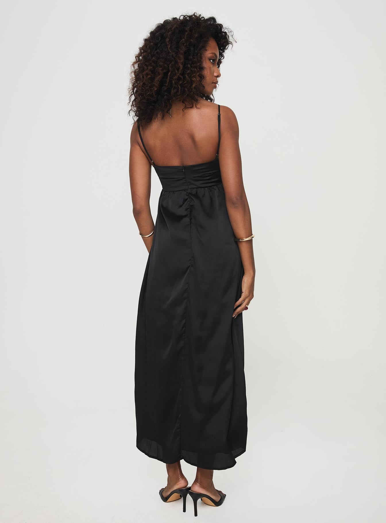 Ortega Maxi Dress Black、mySite、solidvoid