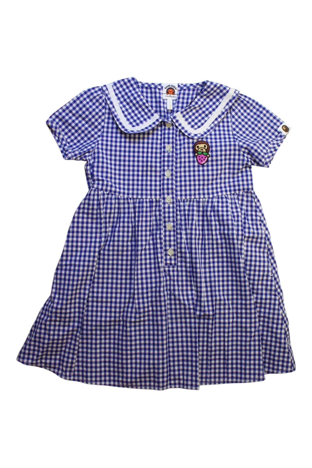 Bape By A Bathing Ape Checkered Short Sleeve Dress 6T、mySite、g9winljtr