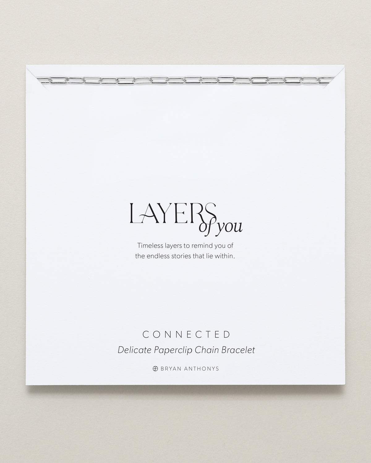 Connected Delicate Paperclip Chain Bracelet、mySite、hinf8tx79