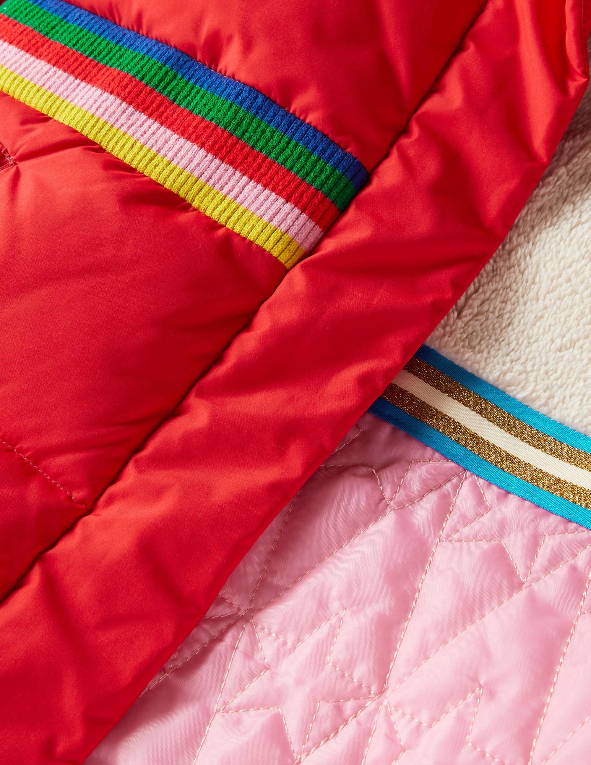  Waisted Puffer Jacket-Strawberry Tart Red Rainbow、mySite、ashleygrahame