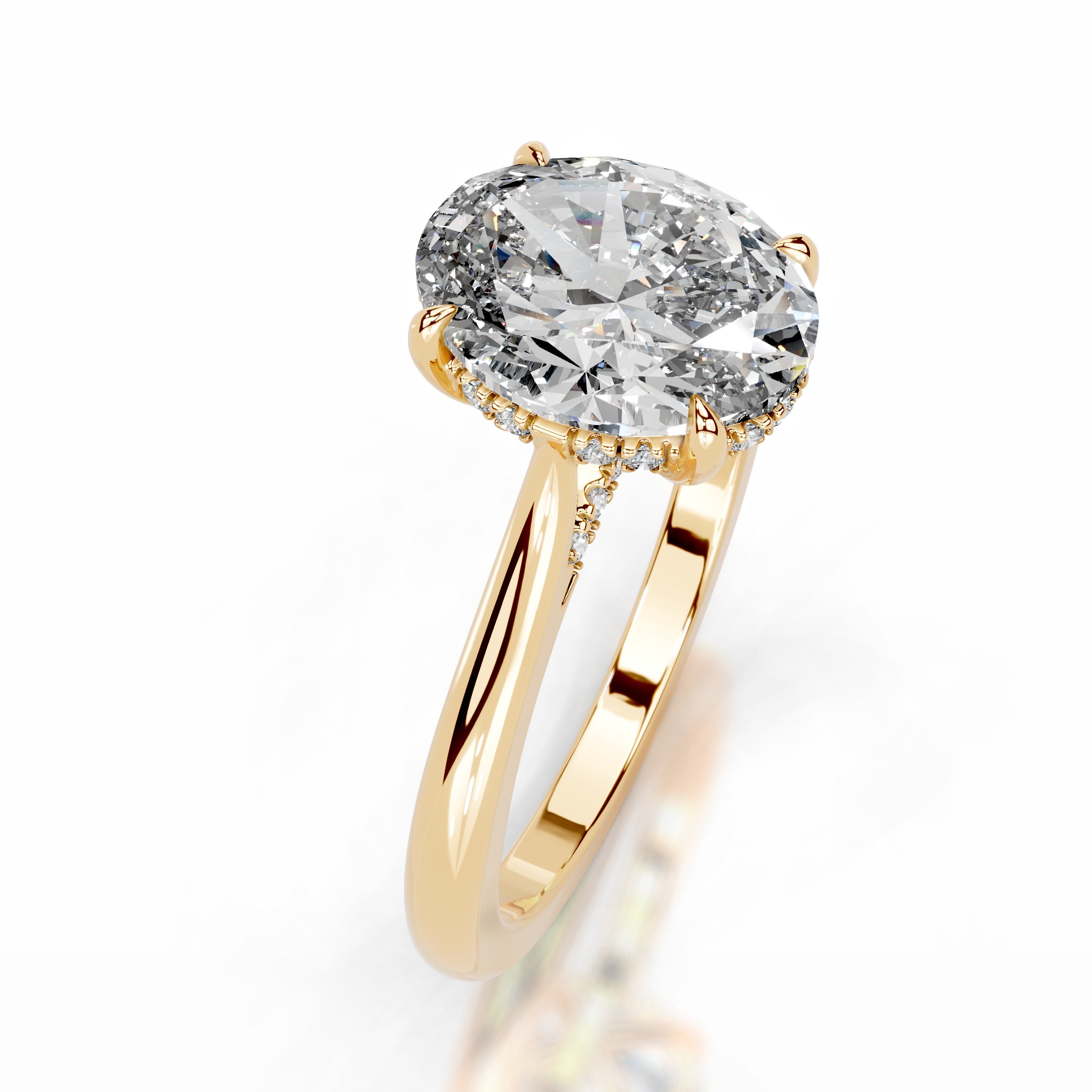 Bahia Lab Grown Diamond Ring - 18K Yellow Gold、mySite、hinf8tx79