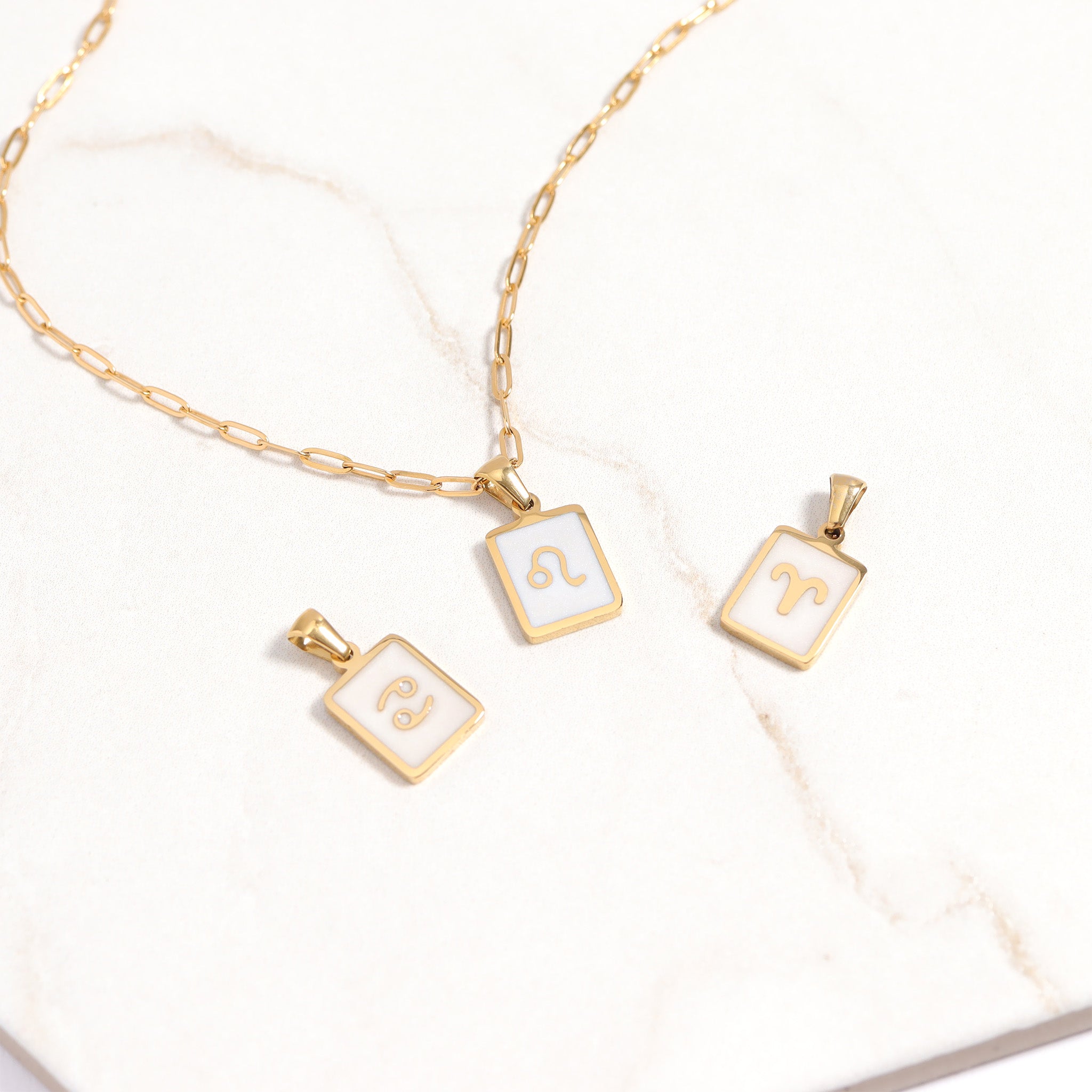 18K Gold PVD Zodiac Card Pendants / PDL0259、mySite、dreamappss