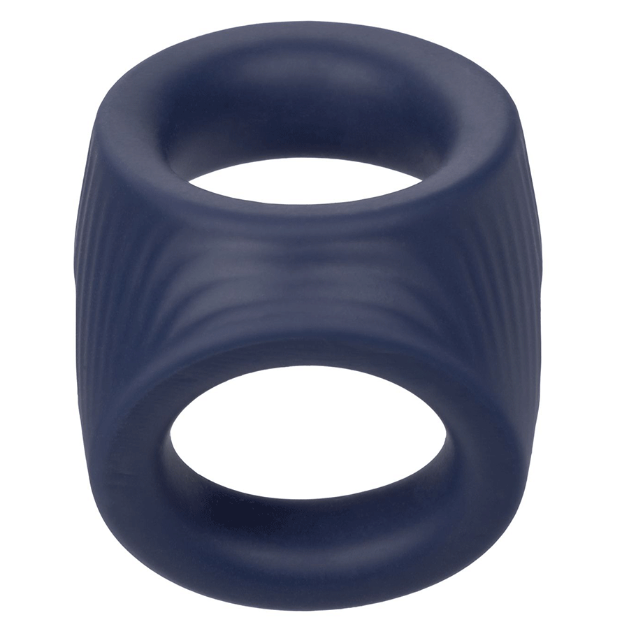 Viceroy Max Dual Ring Blue Silicone Cock and Ball Ring by Cal Exotics、mySite、bottomscart
