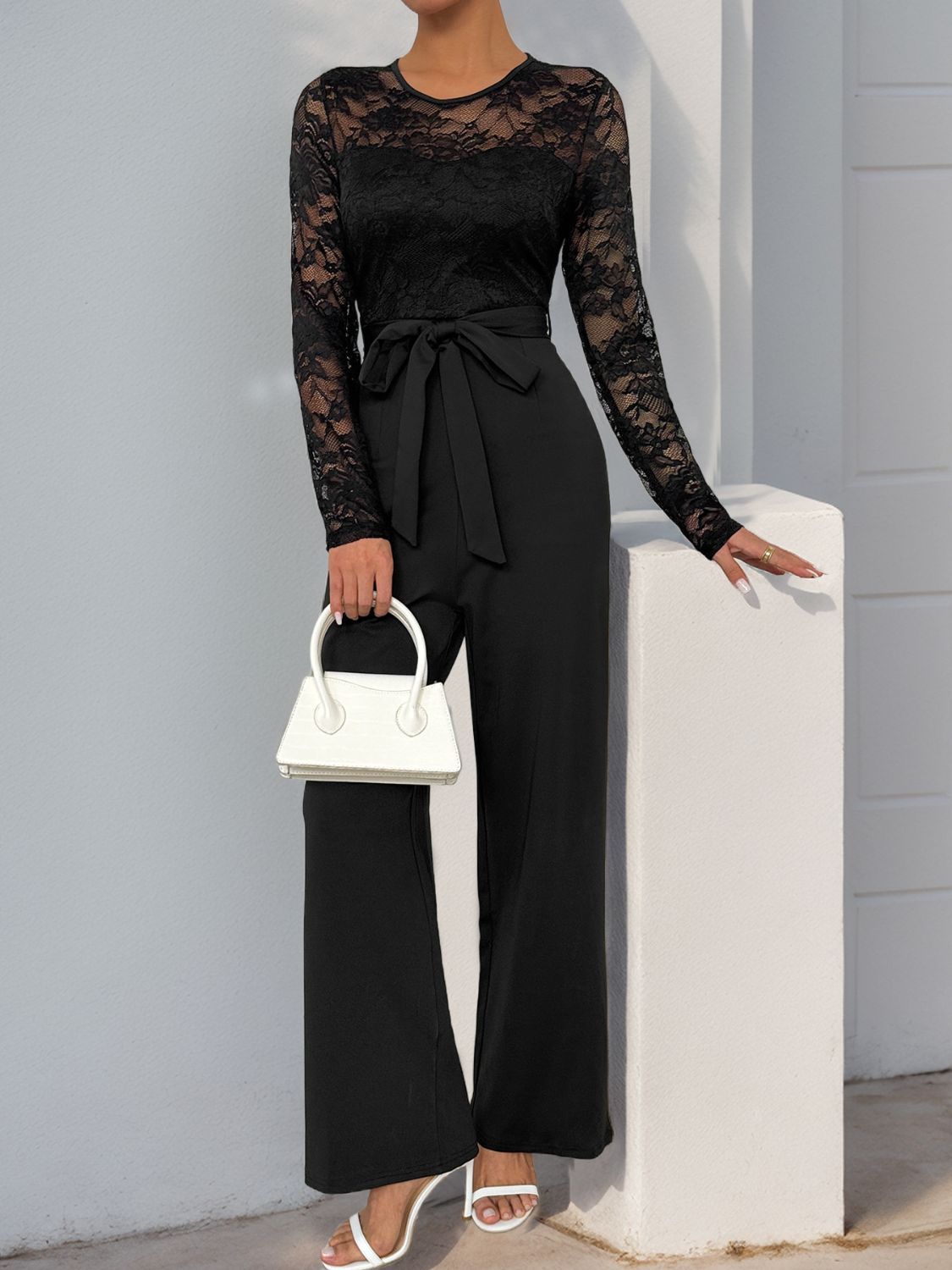  Steffi Lace Long Sleeve Jumpsuit、mySite、justintrudeaud