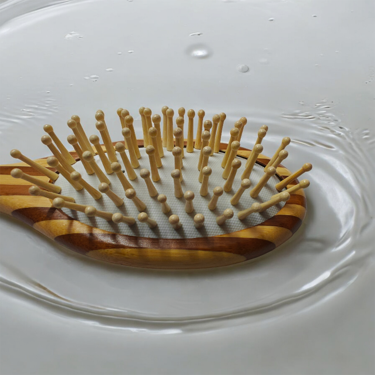 Bamboo Hair Brush | Oval Shape、mySite、camillekostekn