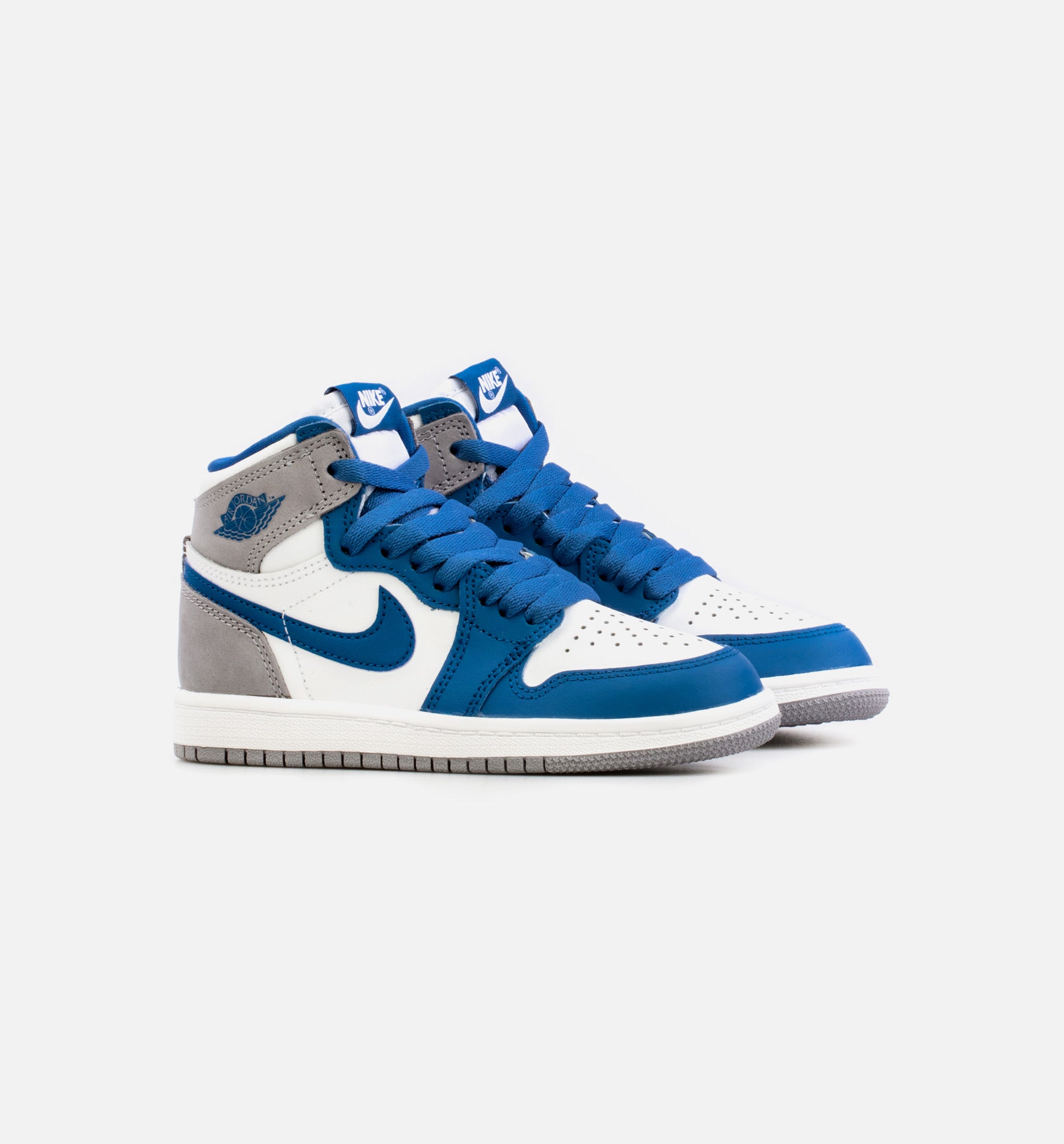 Air Jordan 1 High OG True Blue Preschool Lifestyle Shoe - Blue/White Free Shipping、mySite、dreamappss