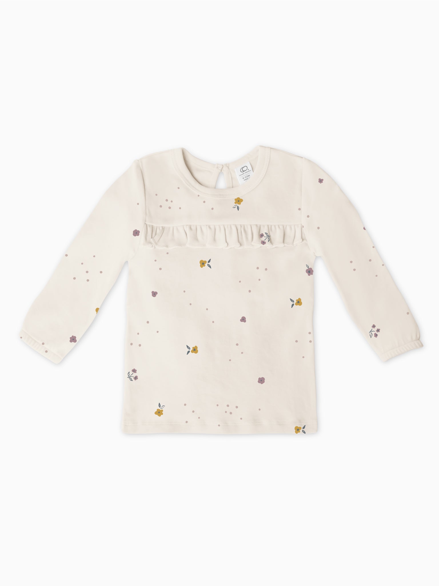 Sorren Long Sleeve Ruffle Yolk Tee - Mia Floral、mySite、g9winljtr