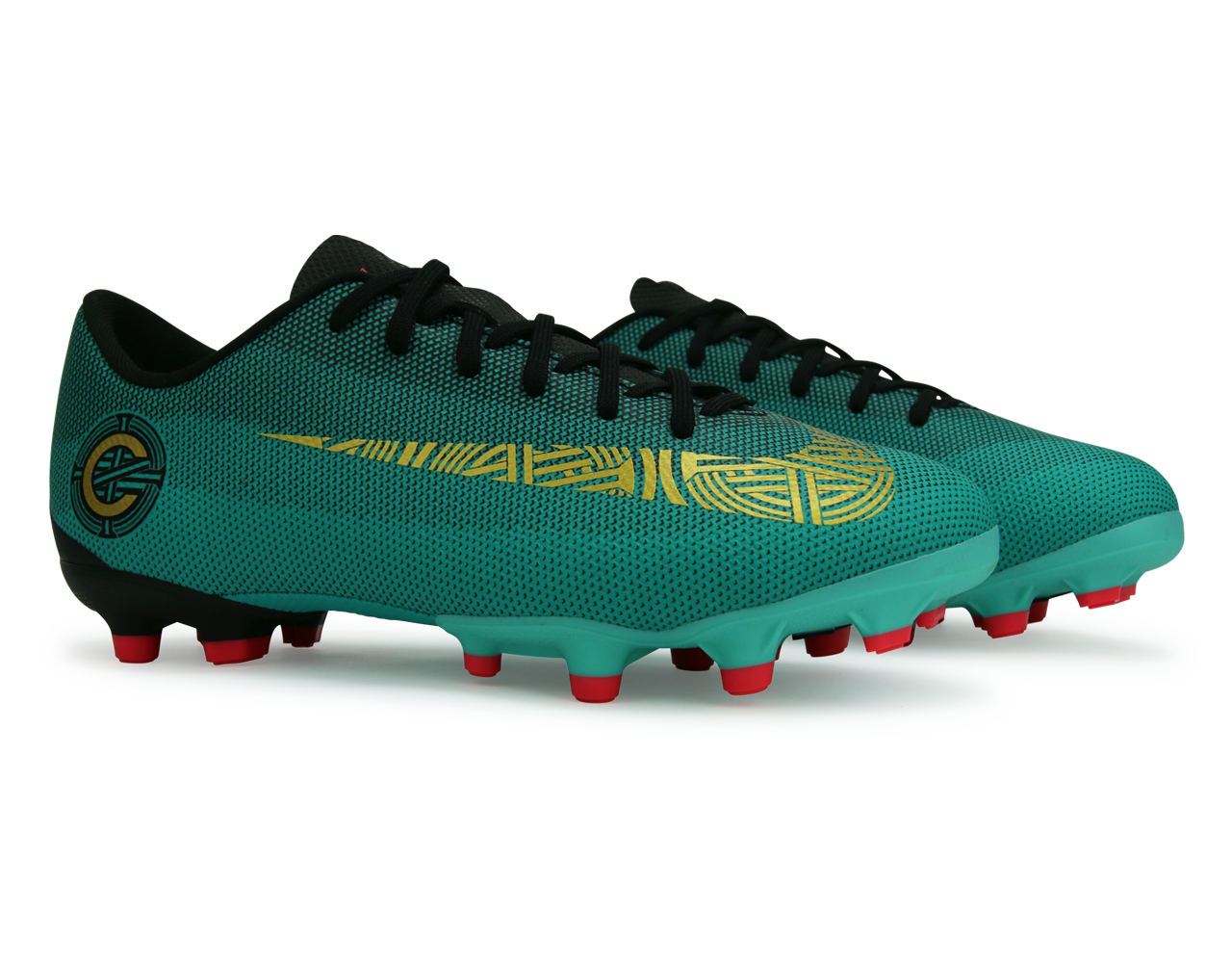 Nike Kids Mercurial Vapor 12 Academy GS CR7 FG/MG Clear Jade/Black/Hyper Turquoise、mySite、noshort