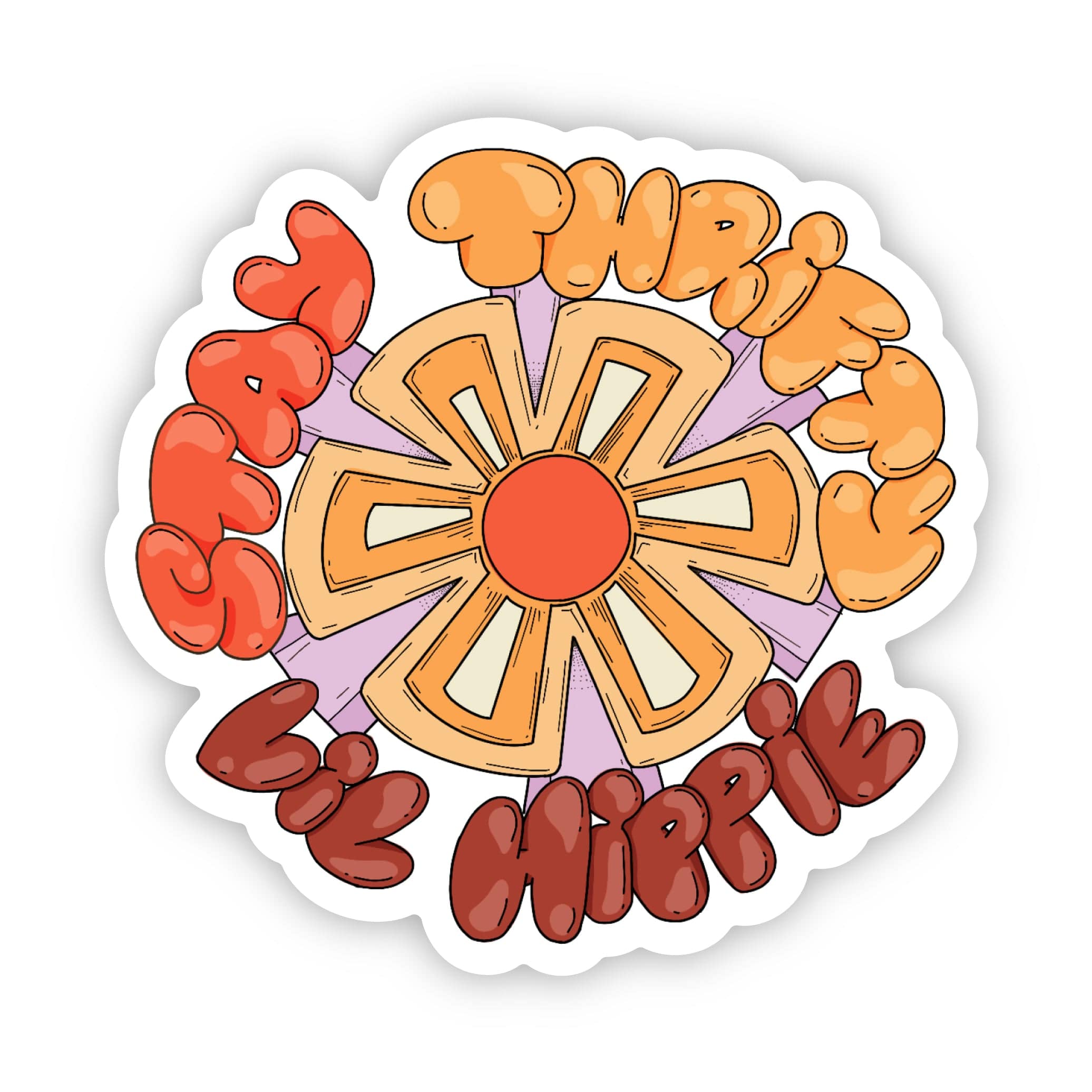  Stay Thrifty Lil Hippie Sticker、mySite、ghnorth