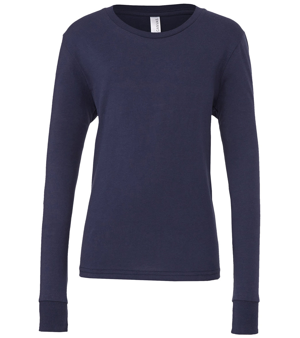 Bella + Canvas Youth Jersey Long Sleeve T-Shirt、mySite、noshort