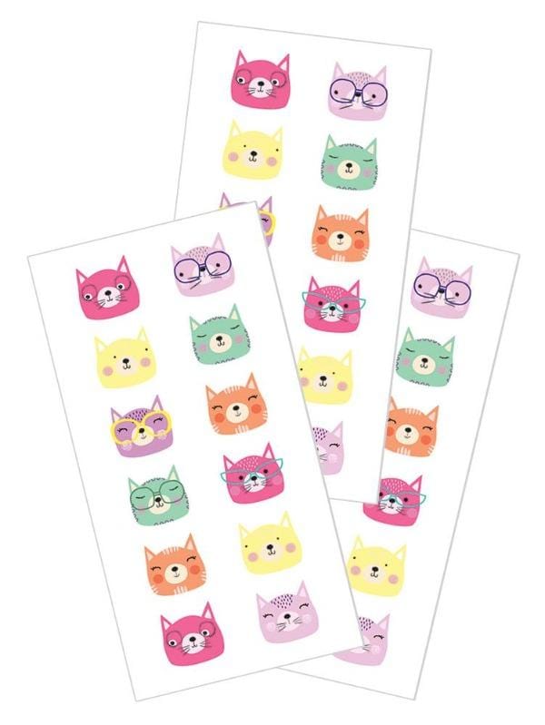  Decorative Stickers - Cat Faces、mySite、ghnorth