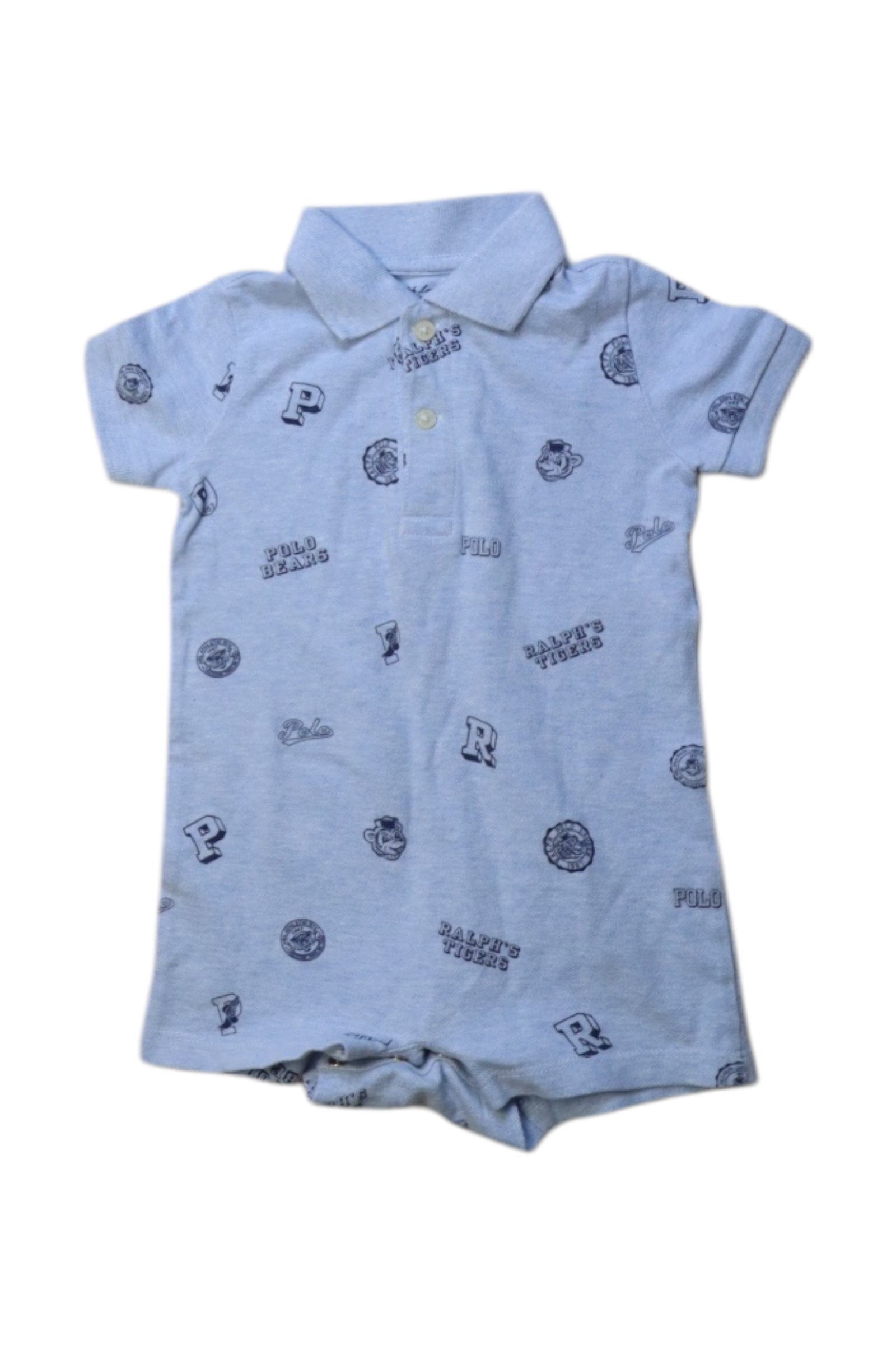 Ralph Lauren Patterned Short Sleeve Romper 6-12M、mySite、g9winljtr