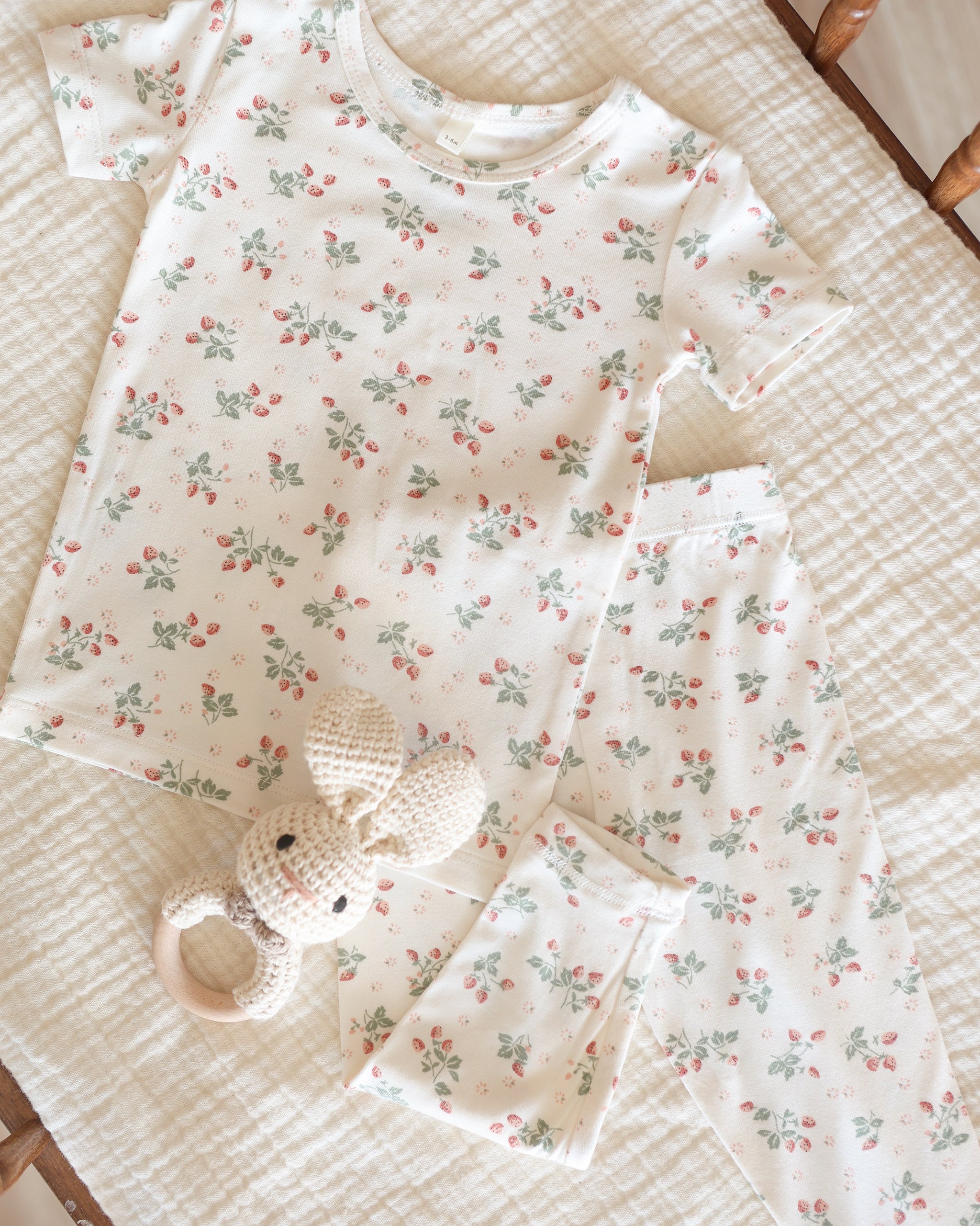  Bamboo Short Sleeve Pajama Set || Strawberries、mySite、layawaytickets