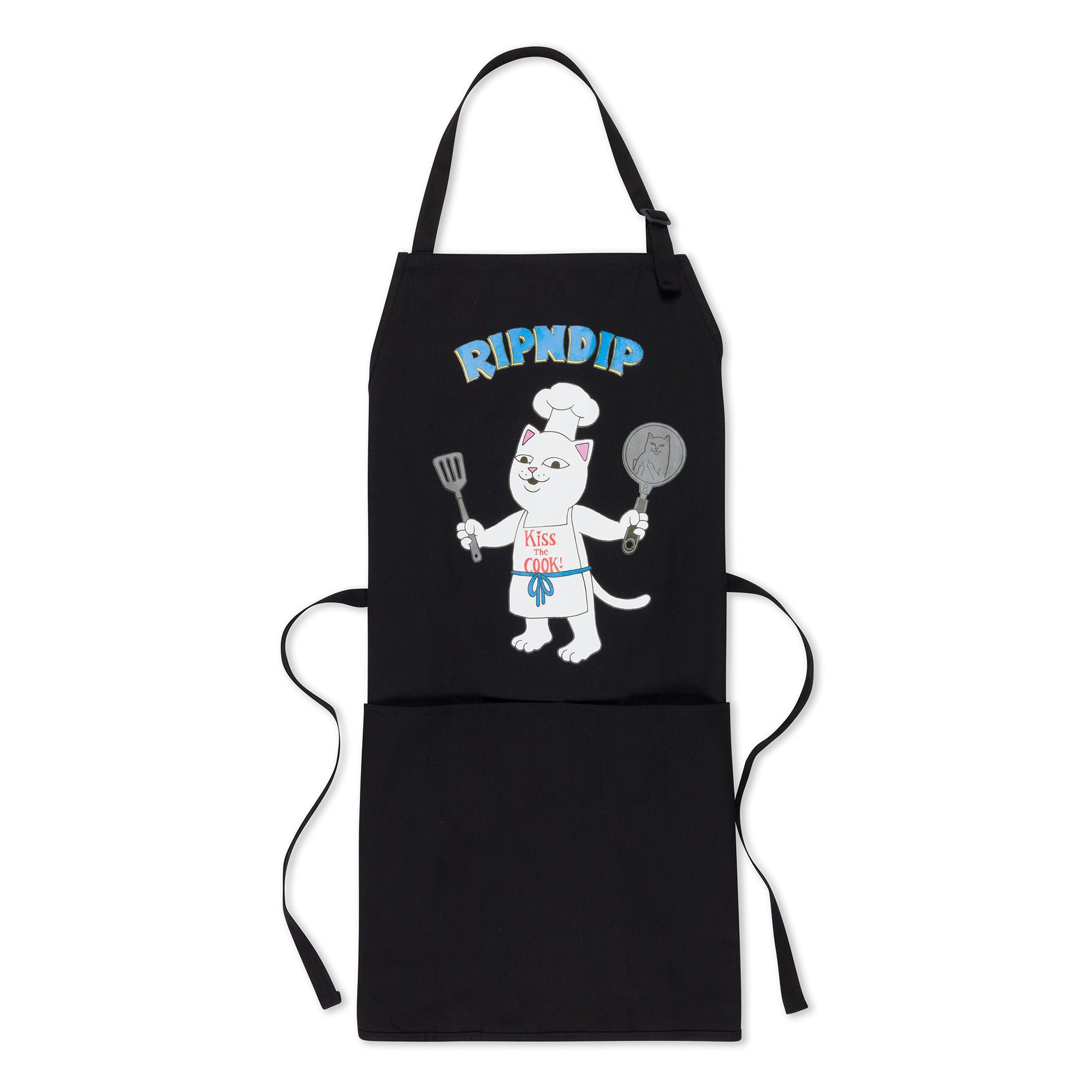  Kiss The Cook Apron (Black)、mySite、merchandisen
